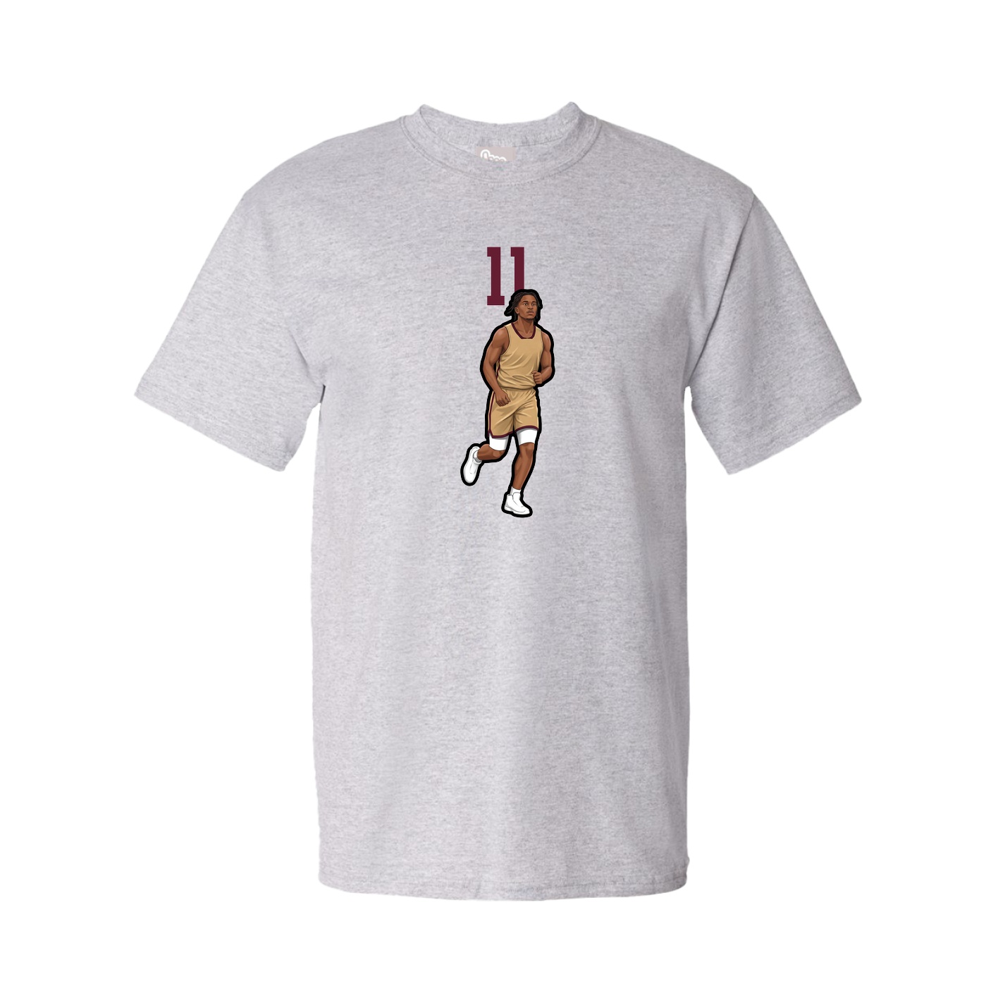 Youth Tee — Number Top in Grey