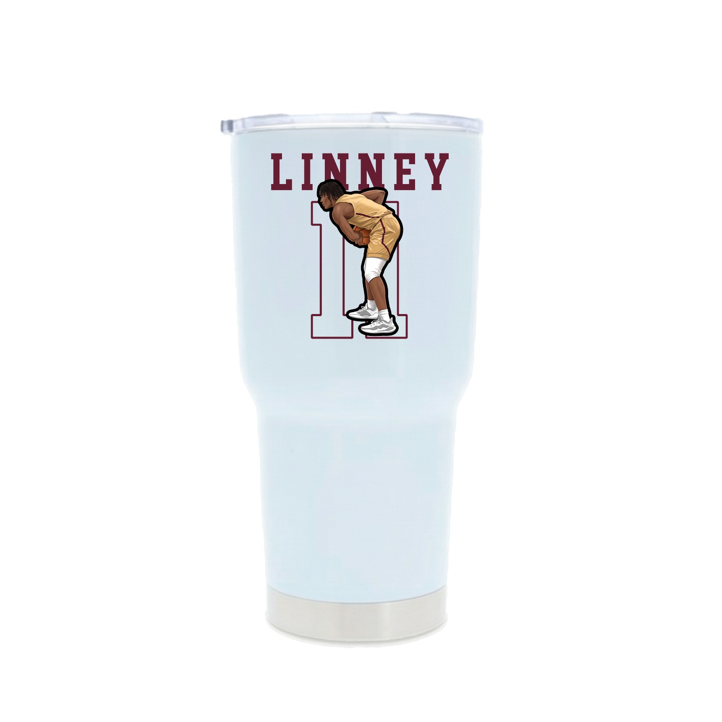 30oz Stainless Steel Tumbler — Shirsey in White