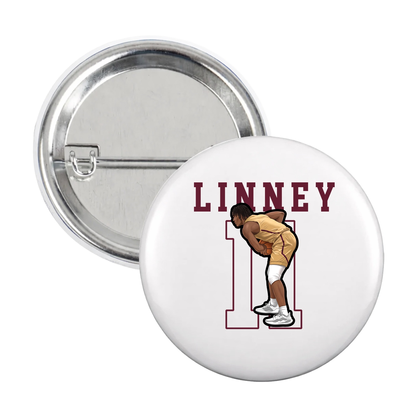 Game Day Button — Shirsey in White