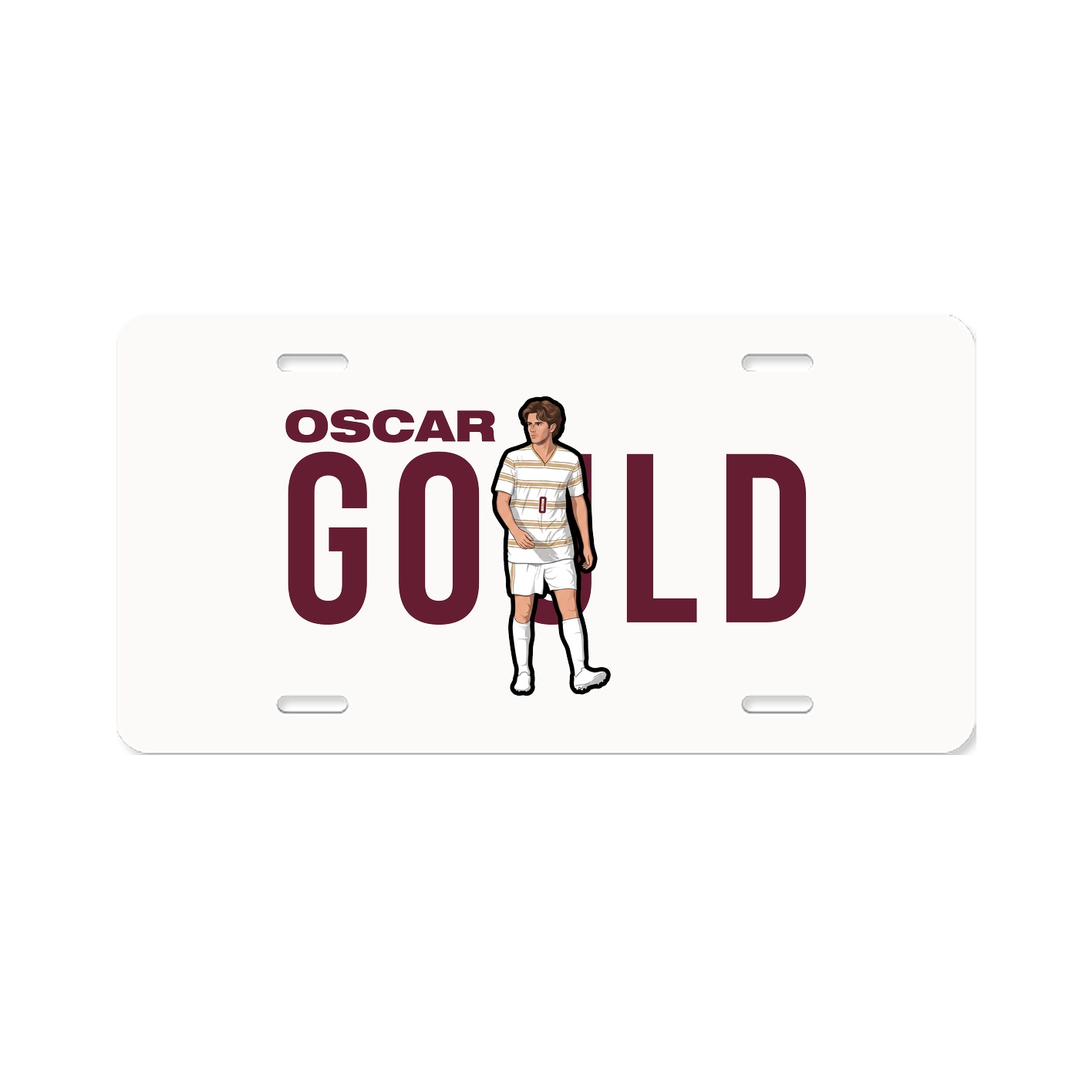 License Plate — Player Name in Classic