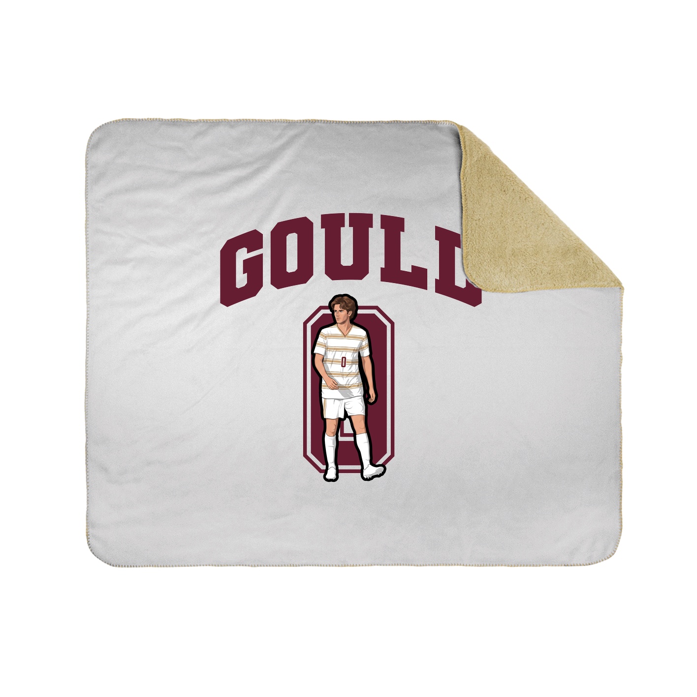Throw Blanket — Number in White
