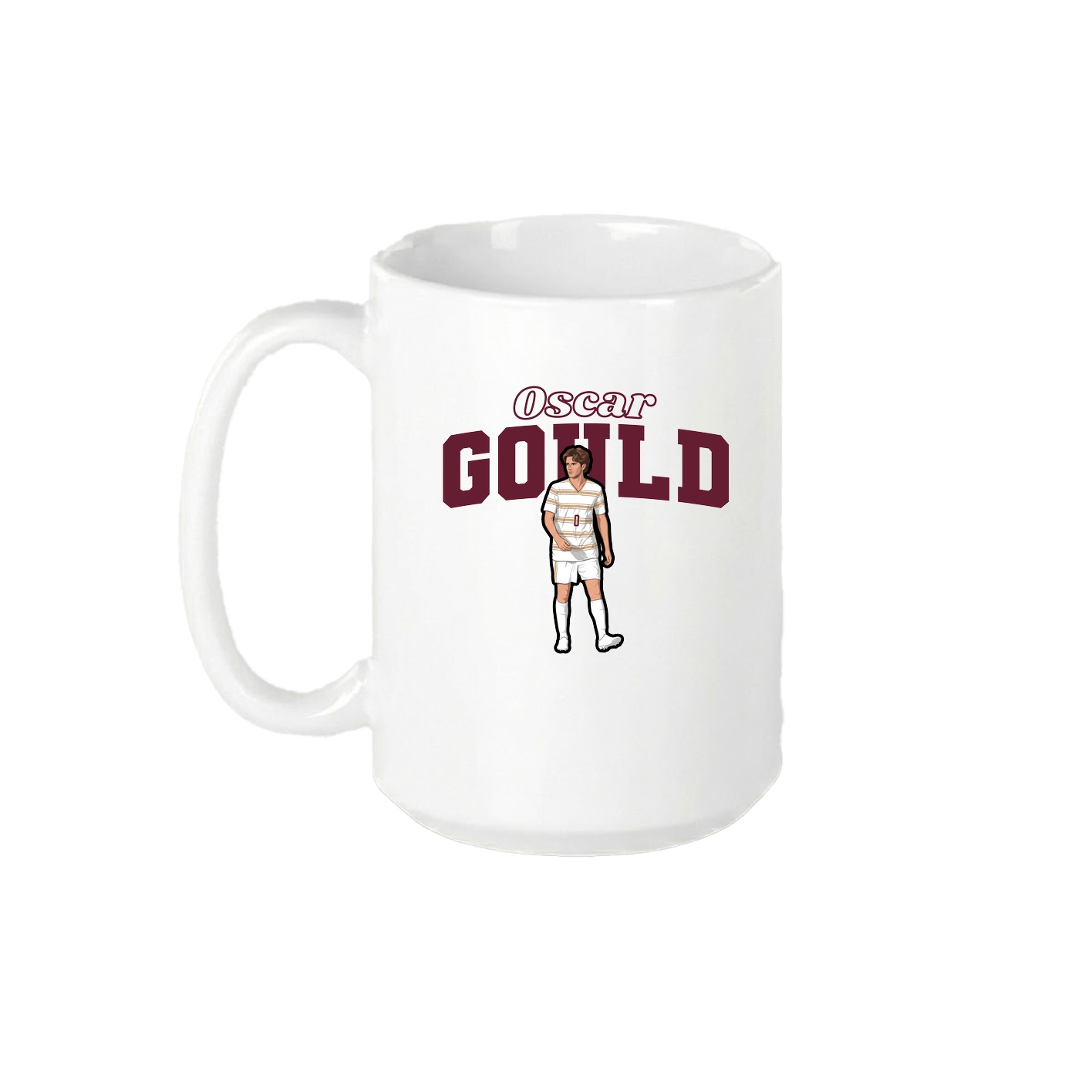 15oz Coffee Mug — Name Arch in White