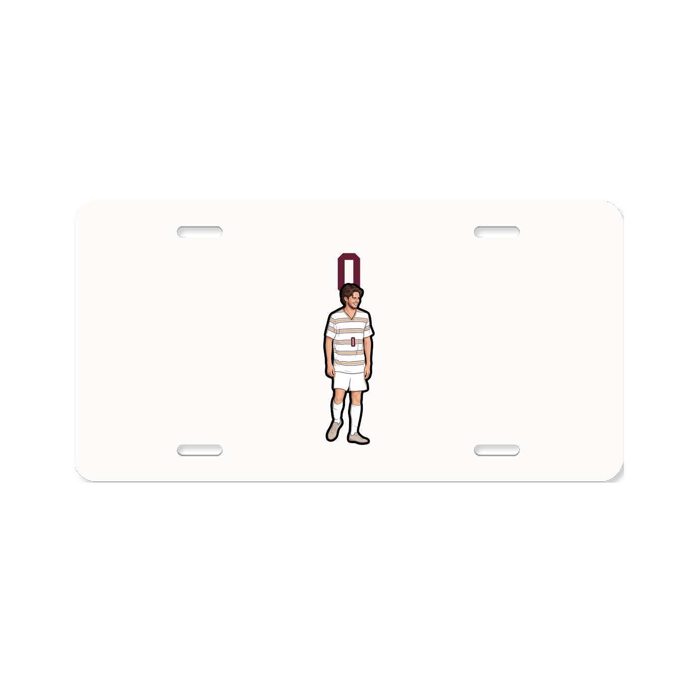 License Plate — Number Top in Classic