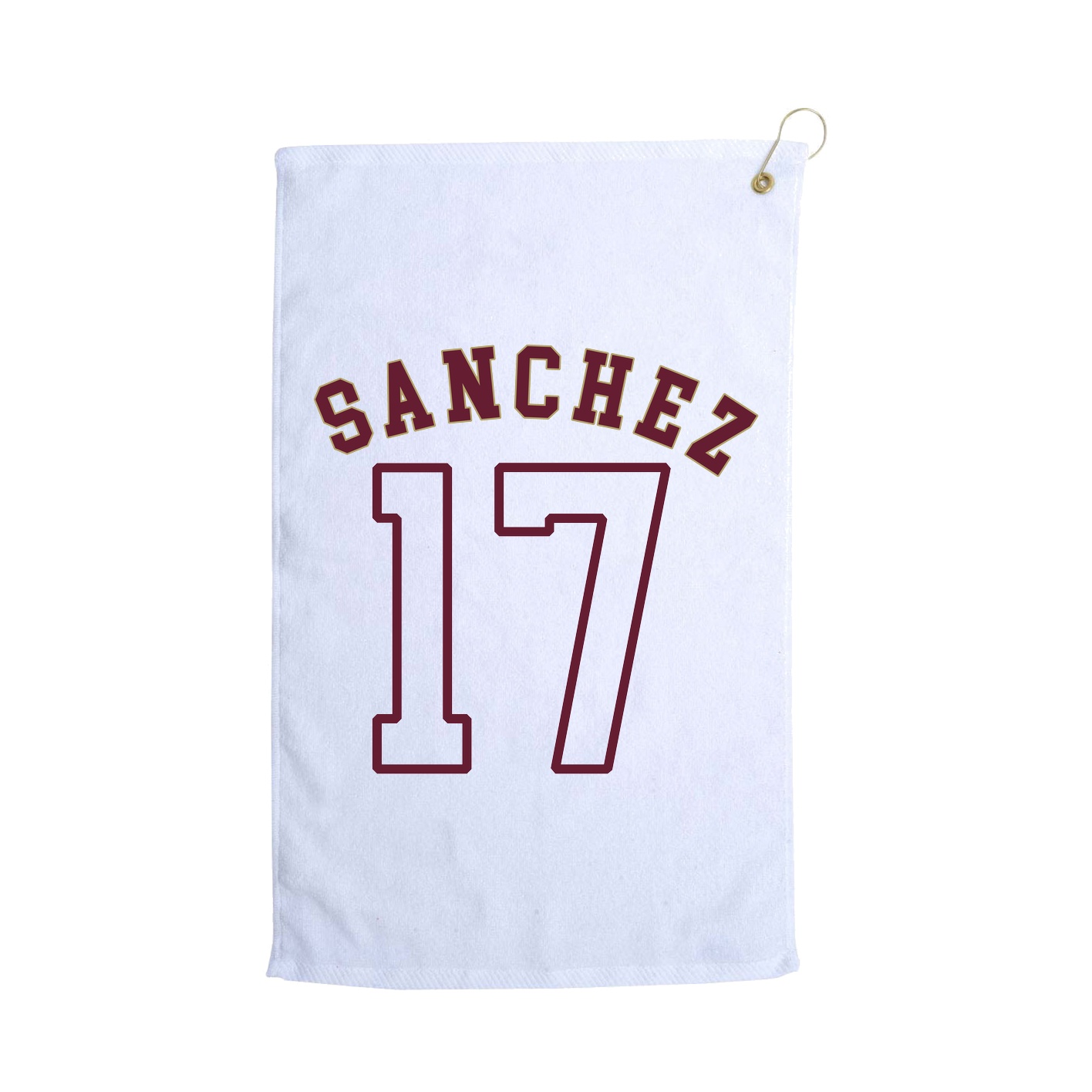 Golf Towel — Shirsey Arch in White