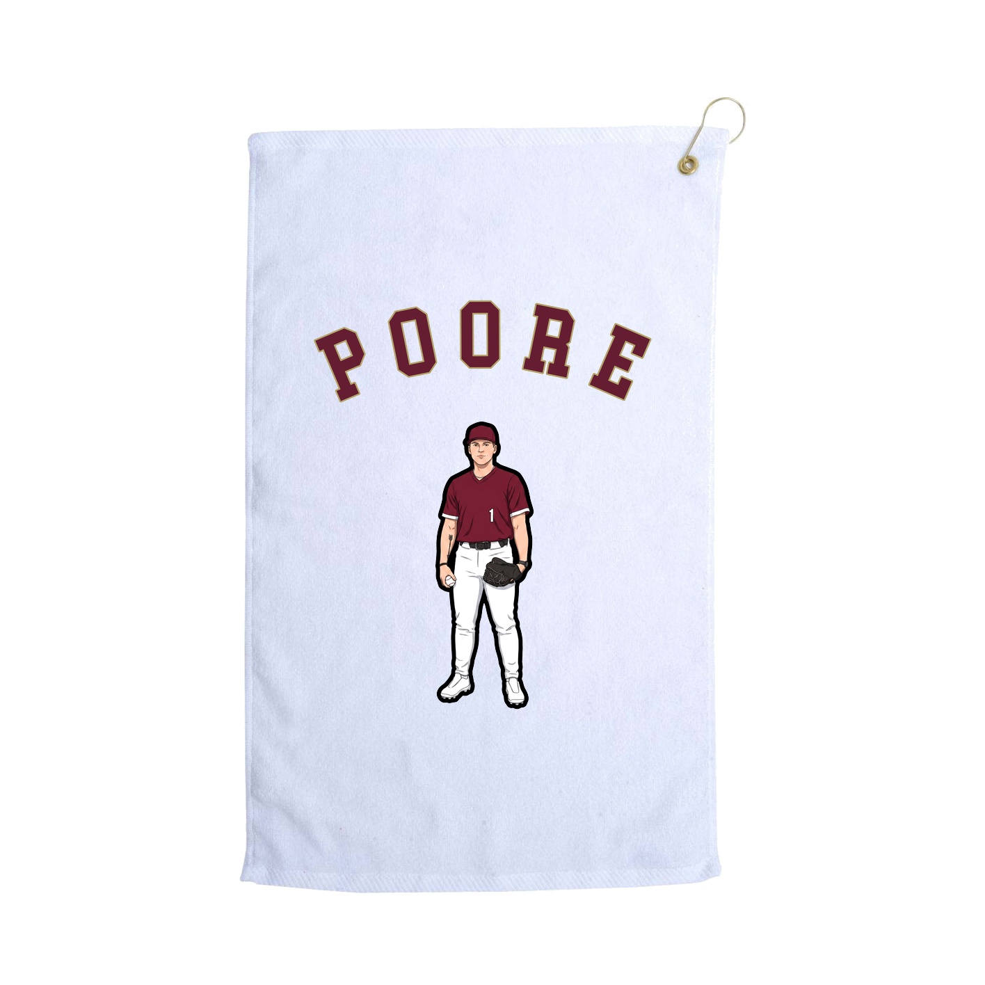 Golf Towel — Shirsey Arch in White