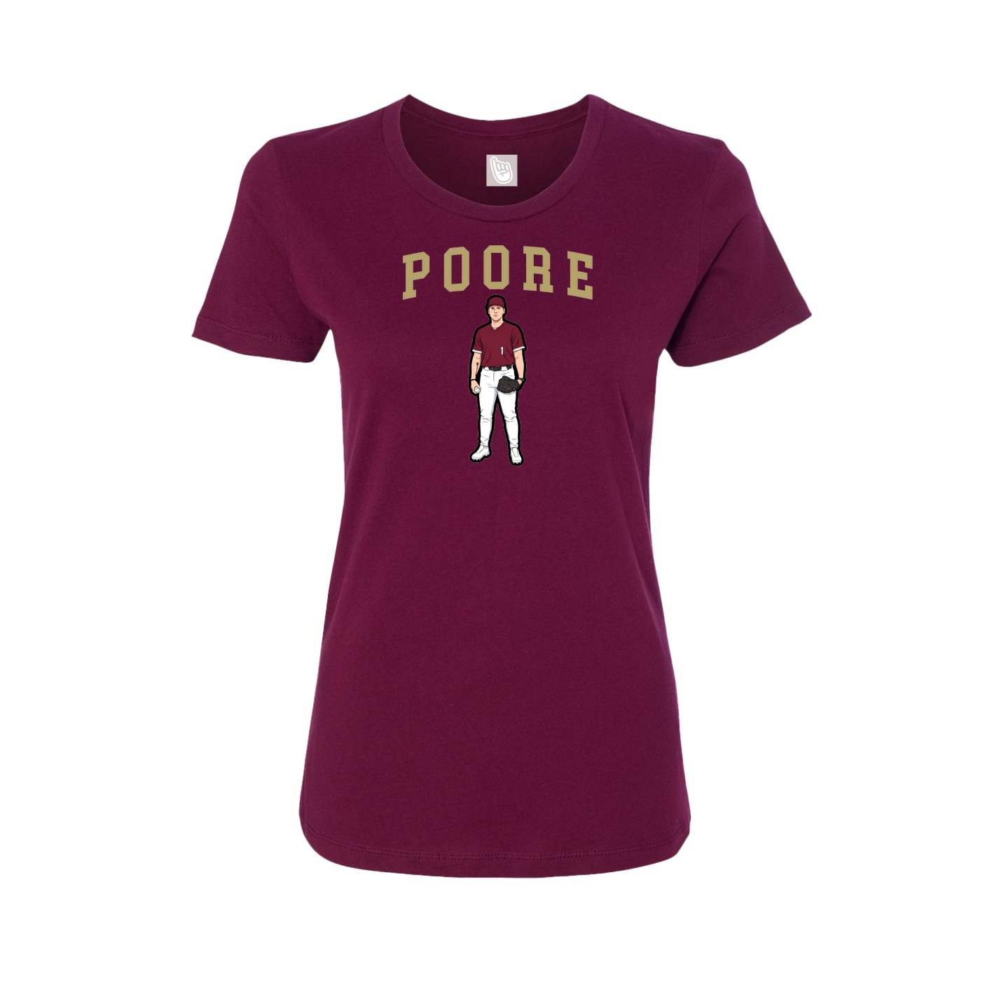 Fitted Women's Tee — Shirsey in Maroon