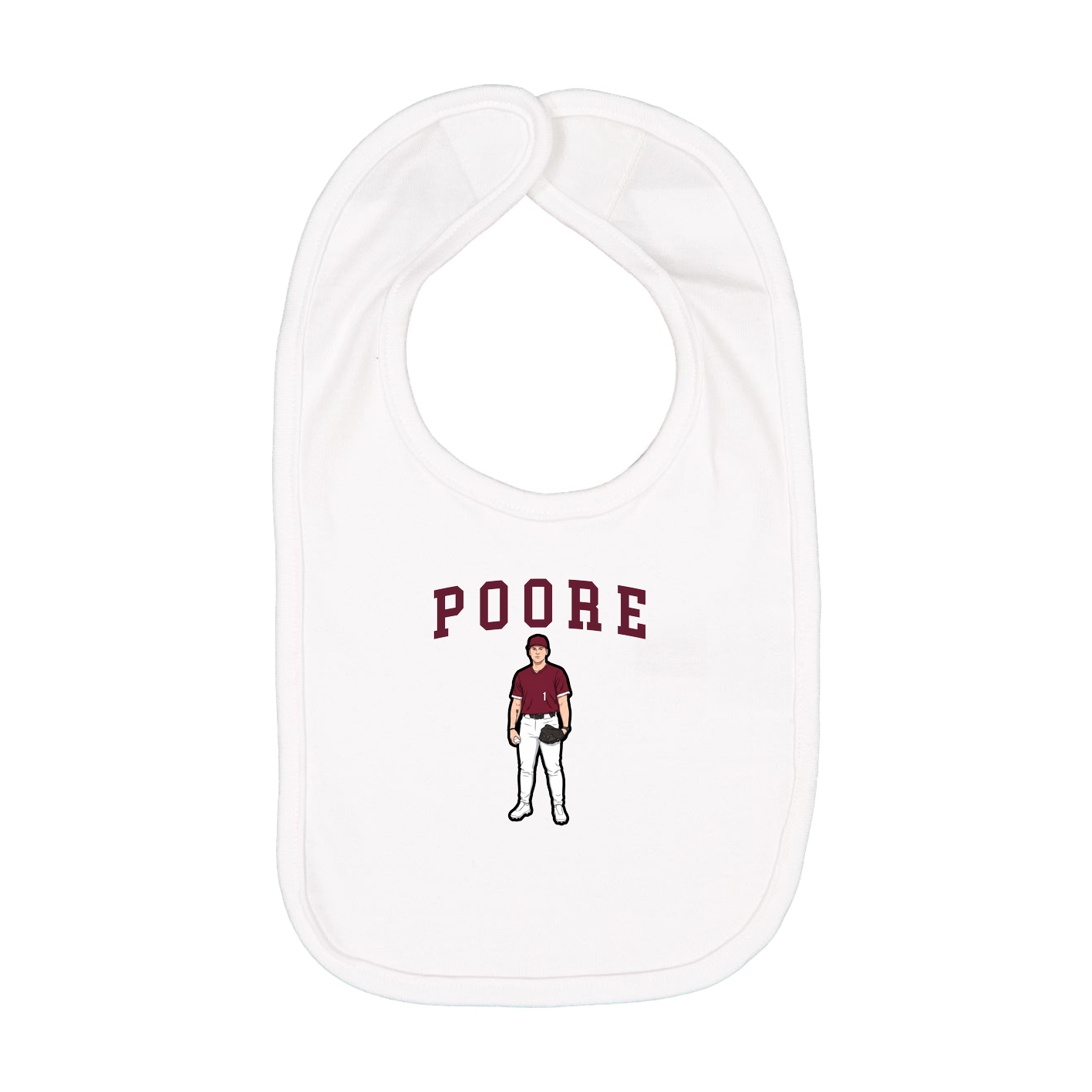 Infant Bib — Shirsey in White