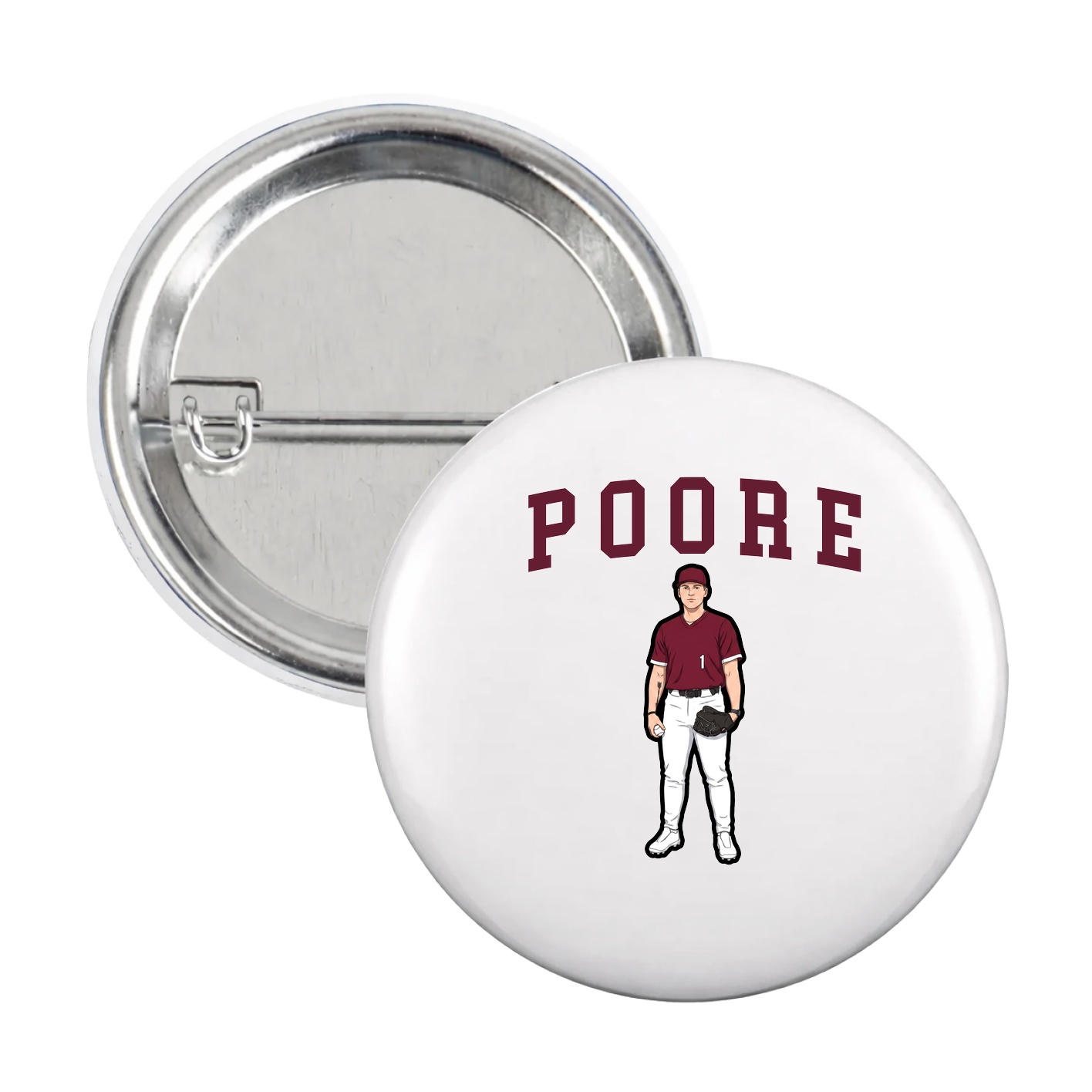 Game Day Button — Shirsey in White