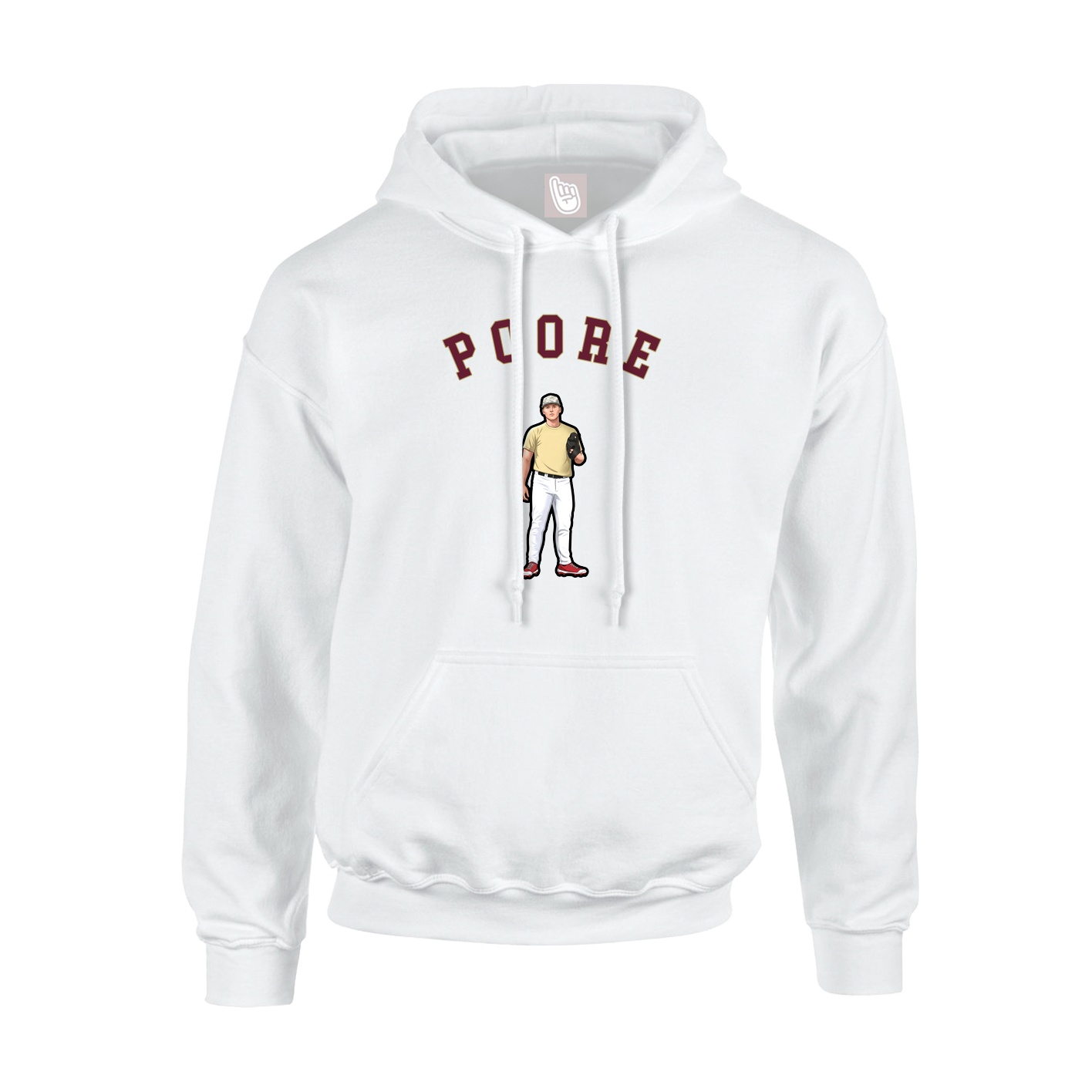 Hoodie — Shirsey Arch in White