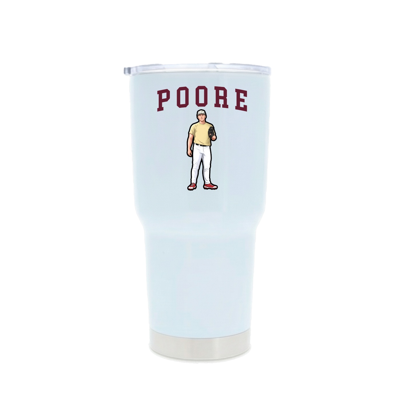 30oz Stainless Steel Tumbler — Shirsey in White