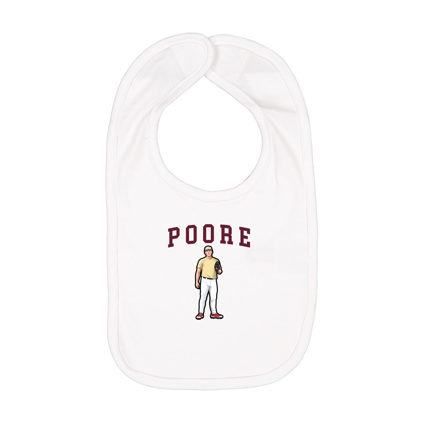 Infant Bib — Shirsey in White