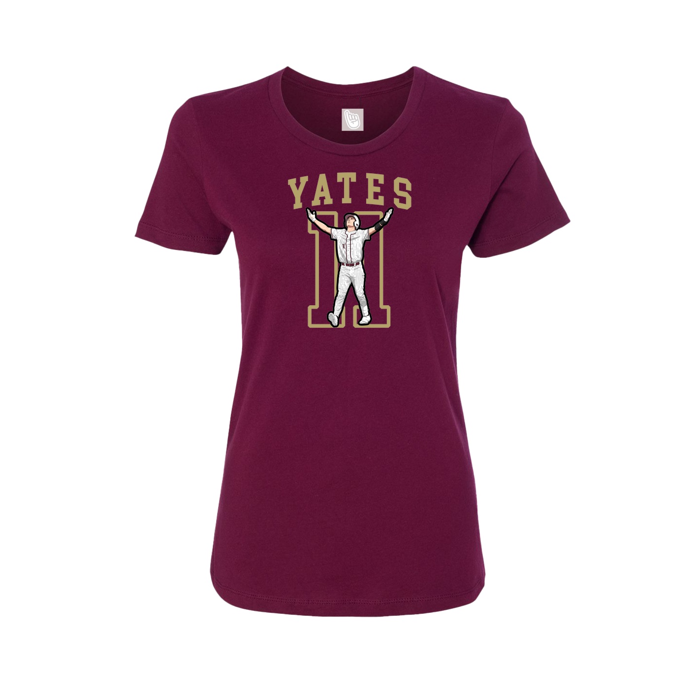 Fitted Women's Tee — Shirsey in Maroon