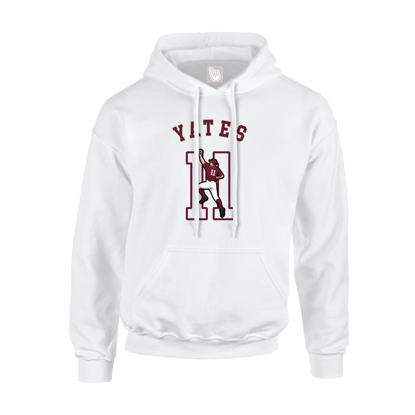 Hoodie — Shirsey Arch in White