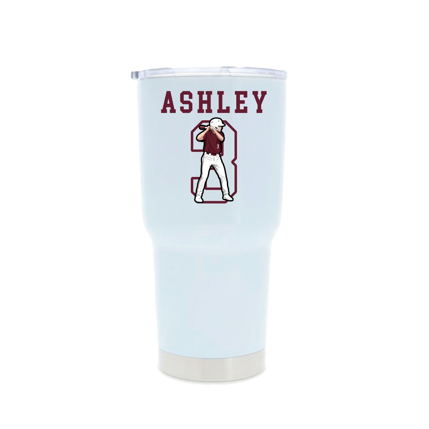 30oz Stainless Steel Tumbler — Shirsey in White