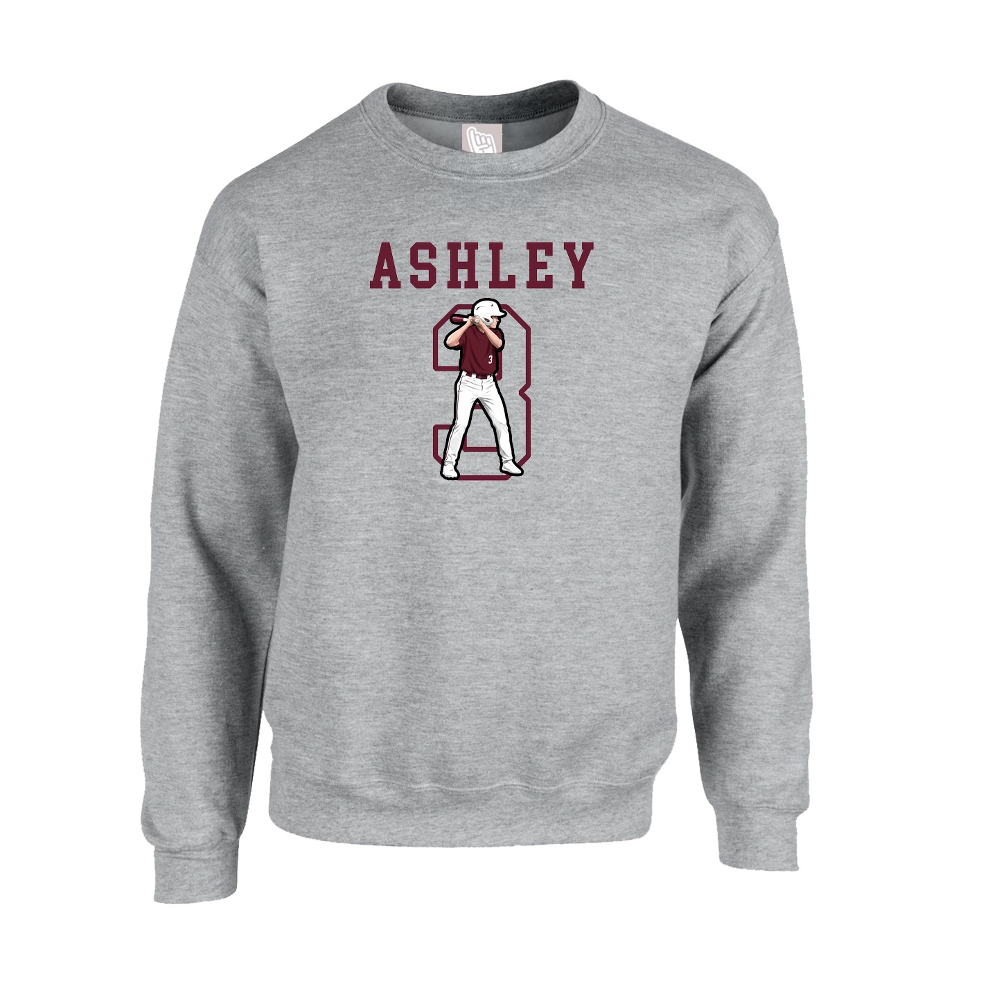 Fleece Crew — Shirsey in Grey