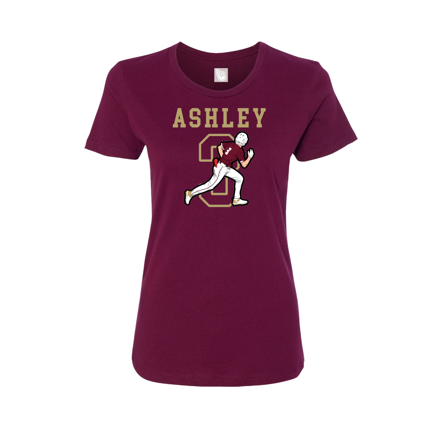 Fitted Women's Tee — Shirsey in Maroon