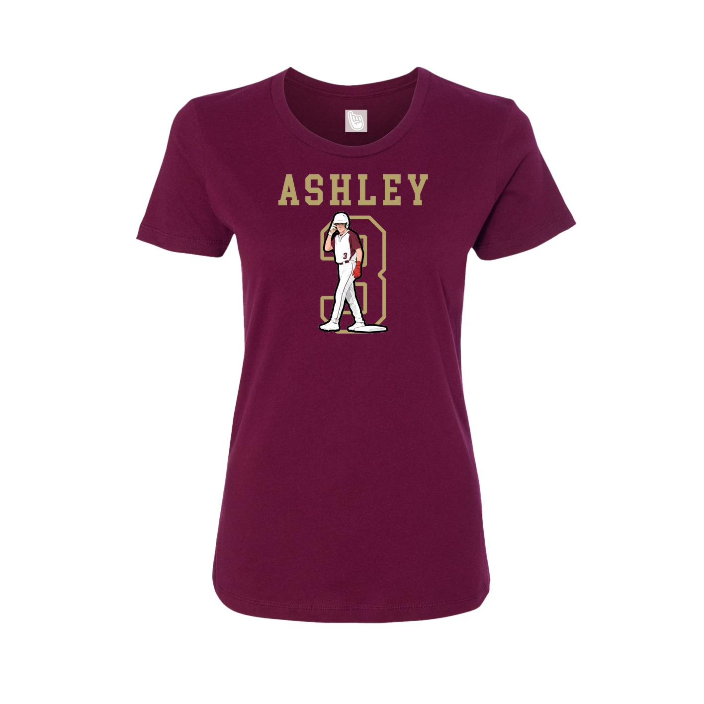 Fitted Women's Tee — Shirsey in Maroon
