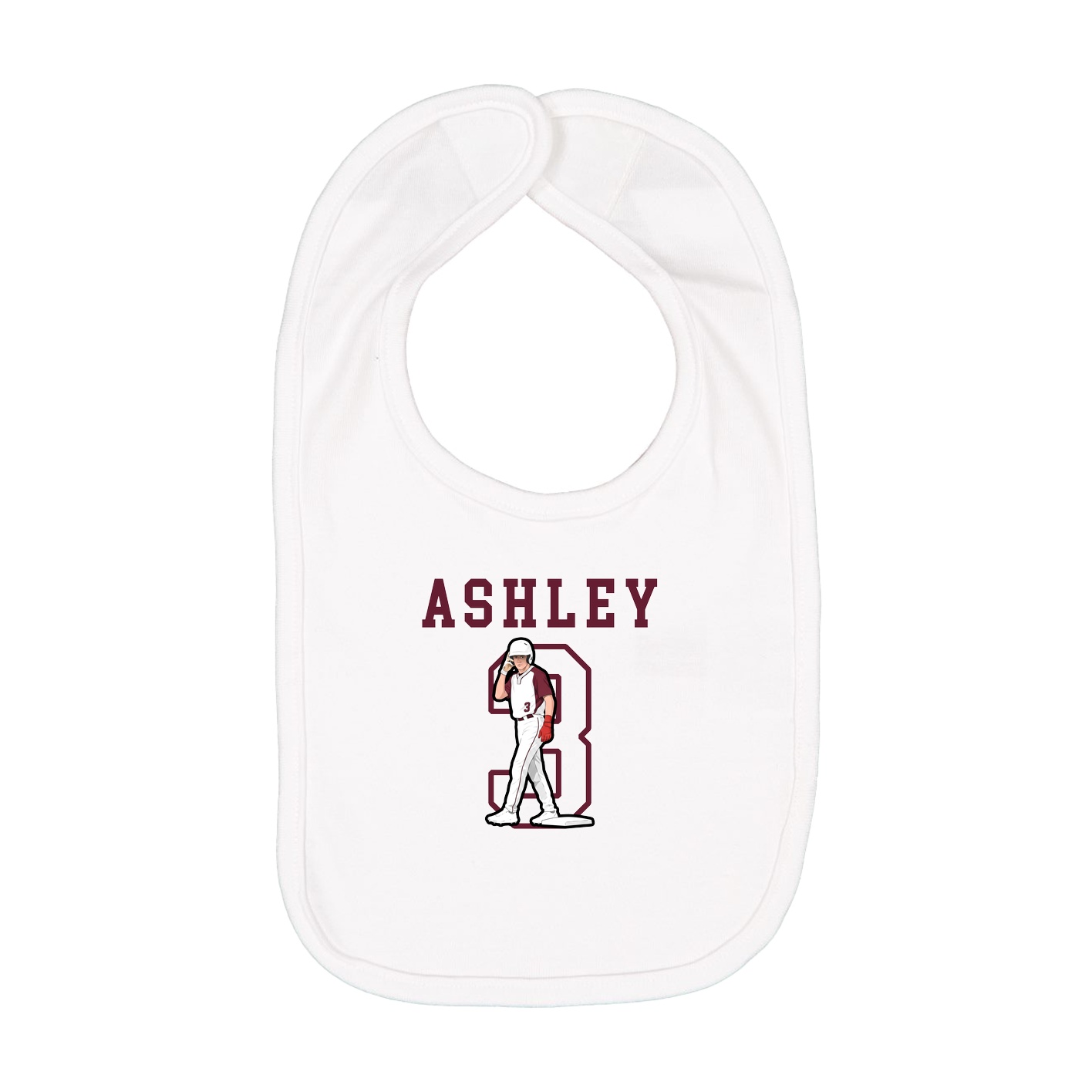 Infant Bib — Shirsey in White