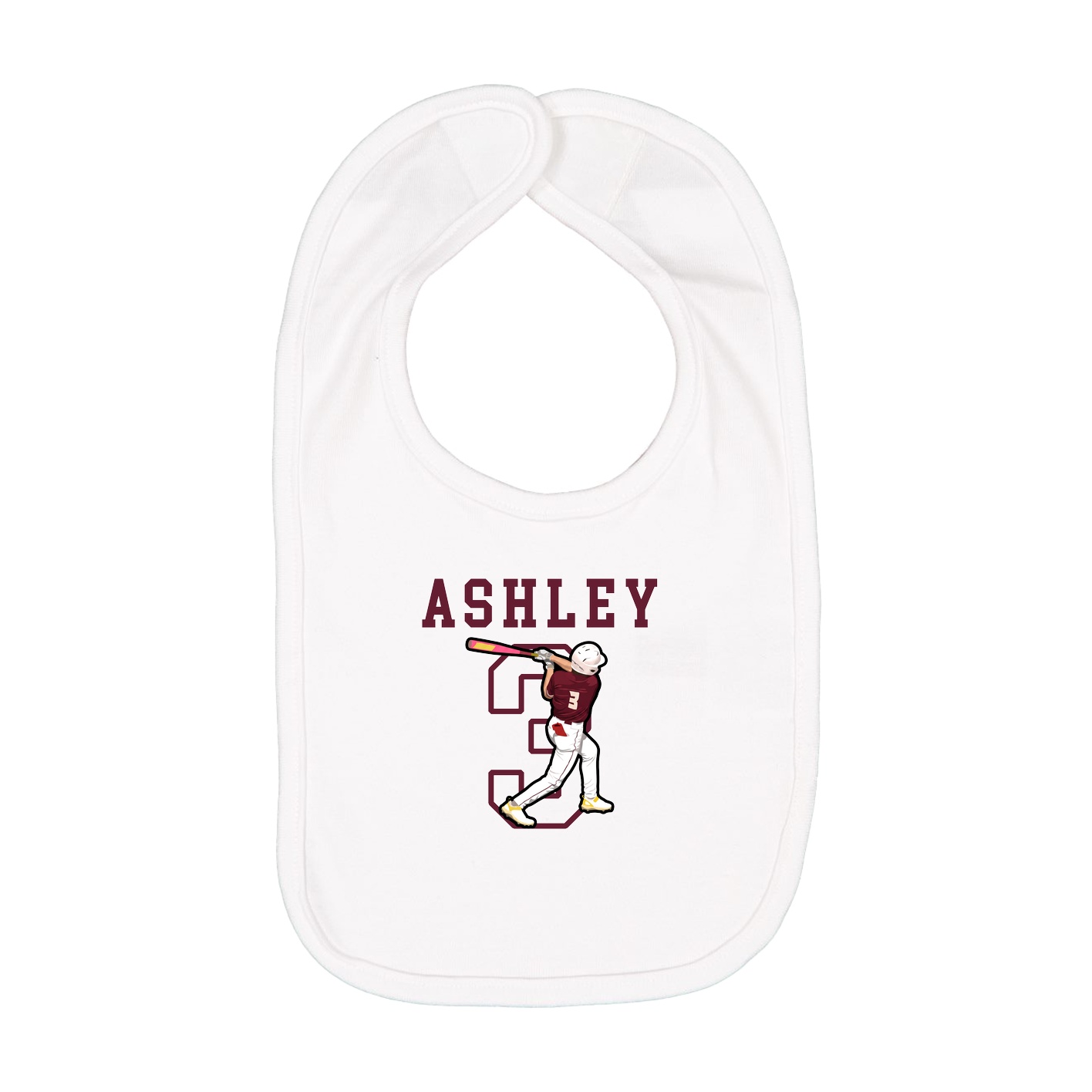 Infant Bib — Shirsey in White