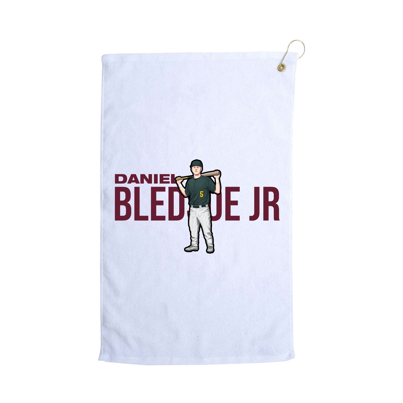 Golf Towel — Player Name in White