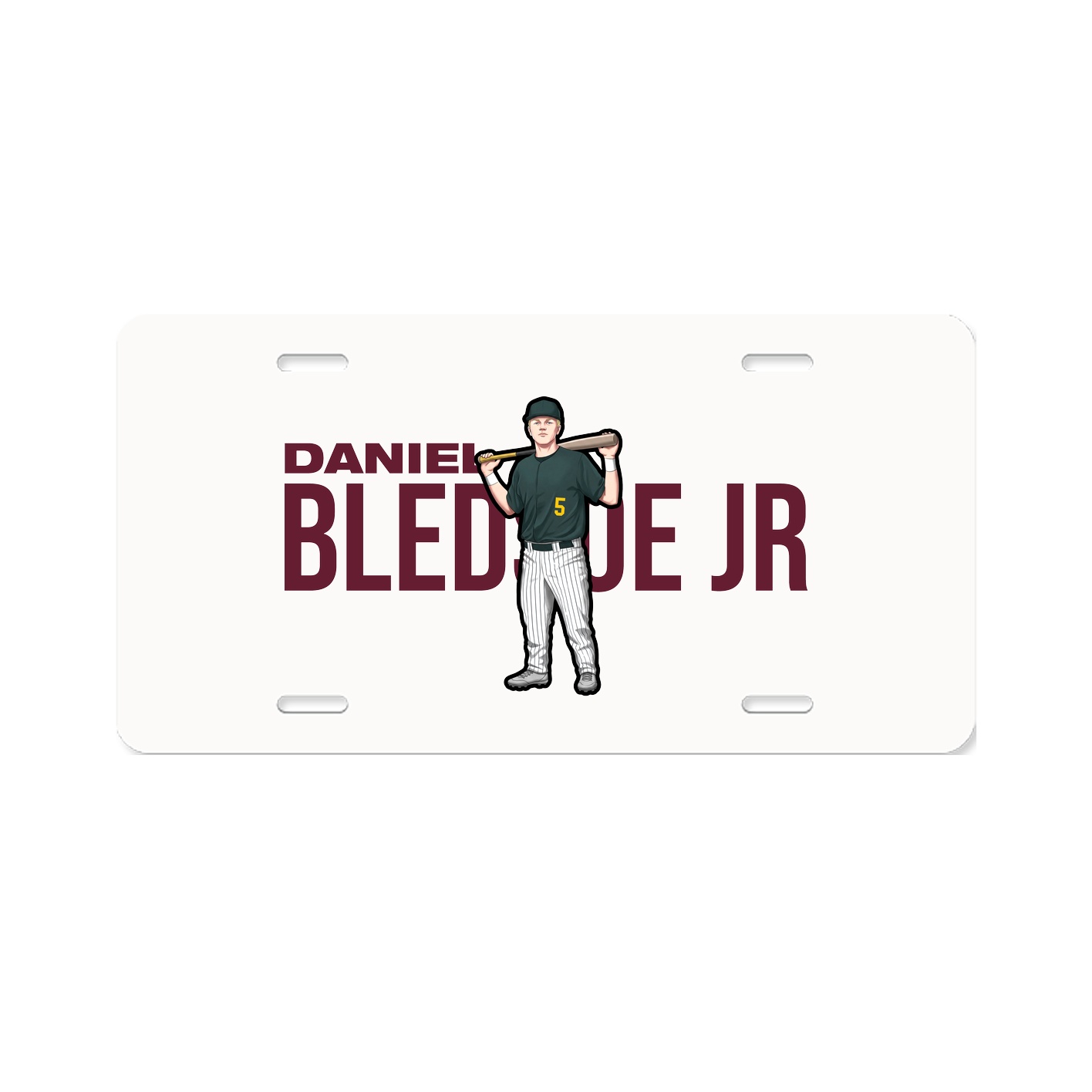 License Plate — Player Name in Classic