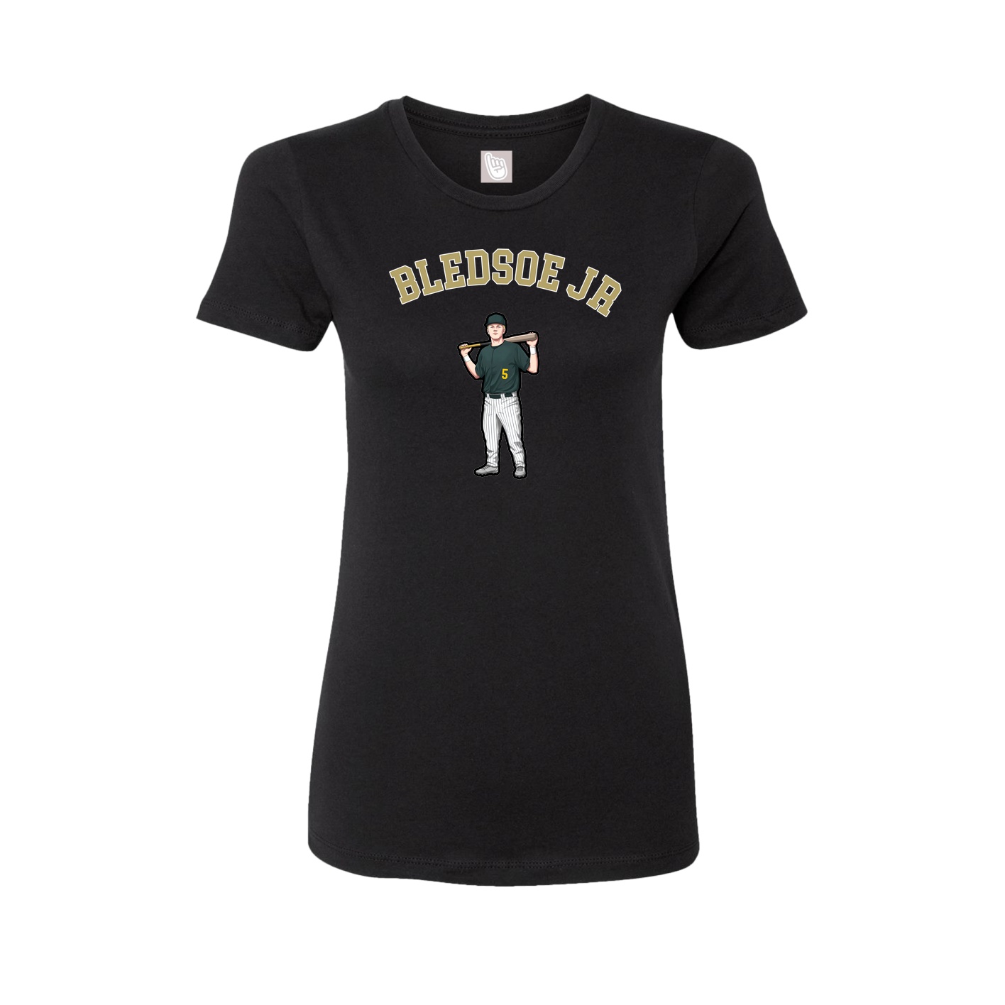 Fitted Women's Tee — Shirsey Arch in Black