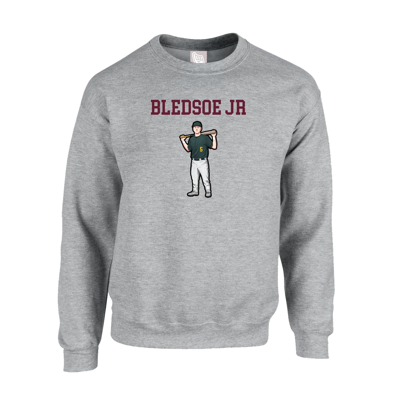 Fleece Crew — Shirsey in Grey