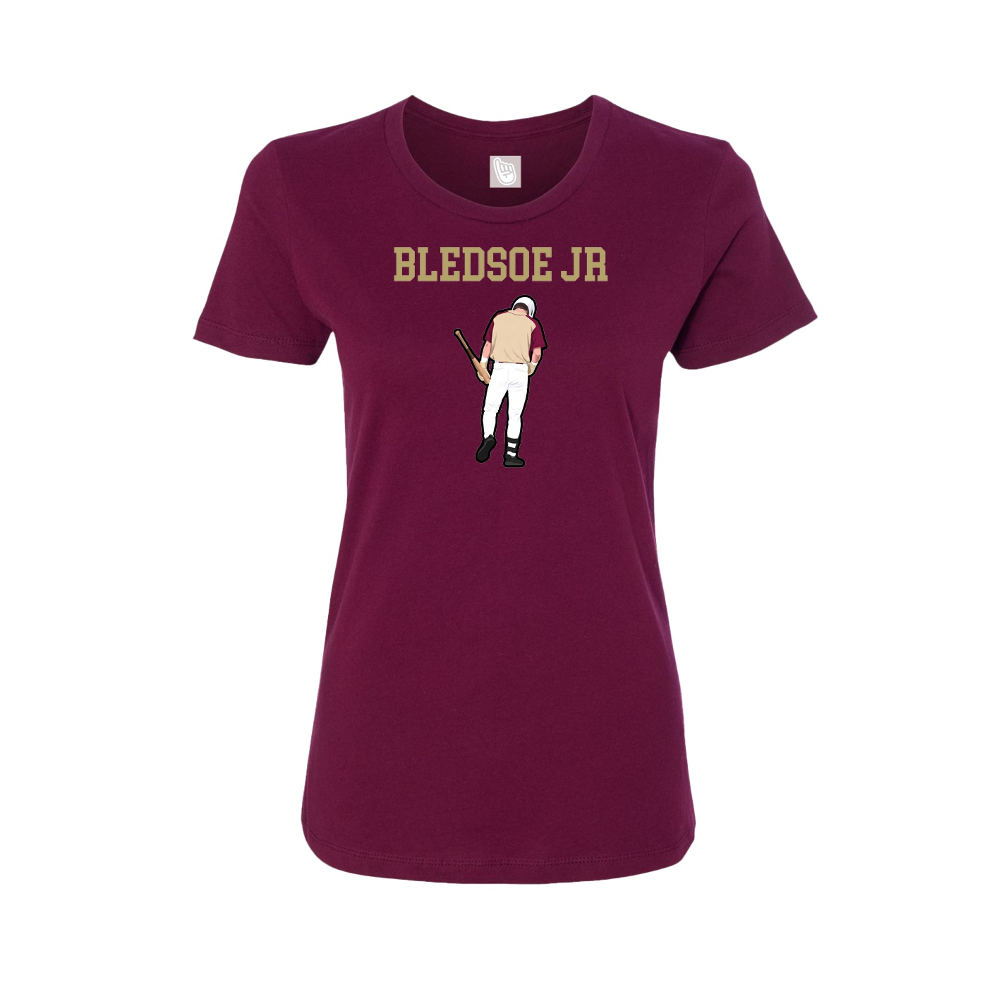 Fitted Women's Tee — Shirsey in Maroon