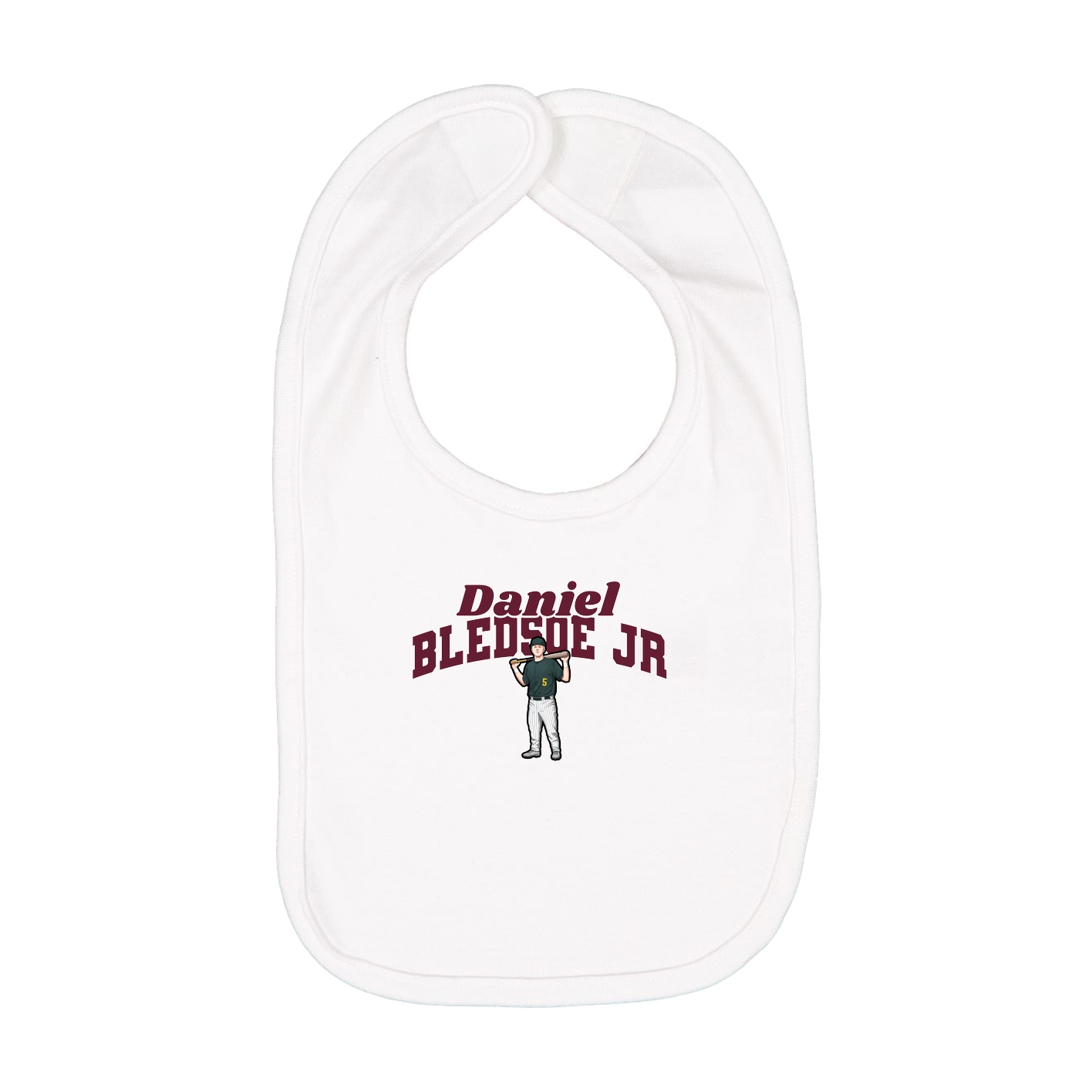 Infant Bib — Signature Arch in White