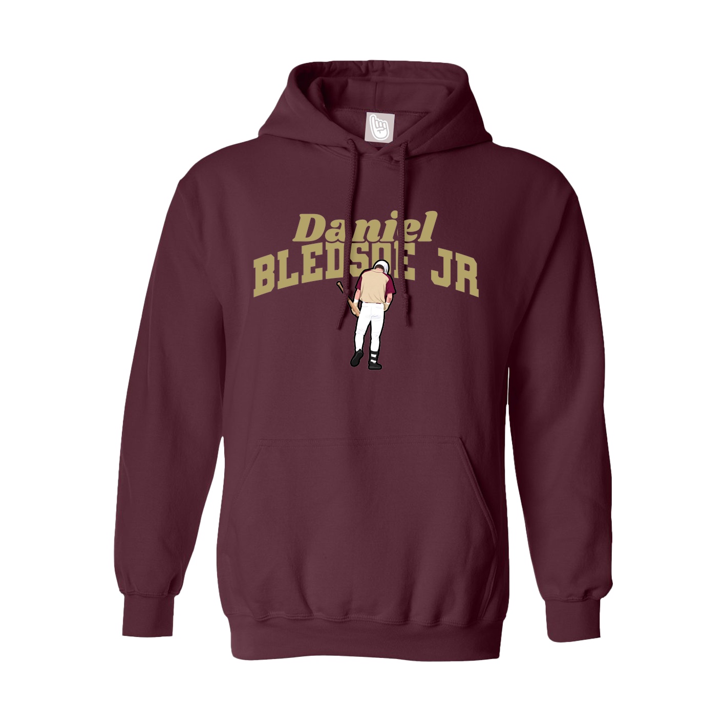 Hoodie — Signature Arch in Maroon