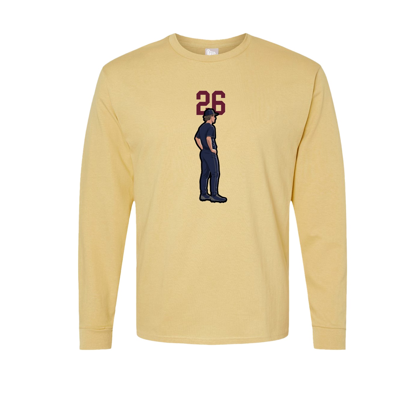 Long Sleeve Tee — Number Top in Vegas Gold