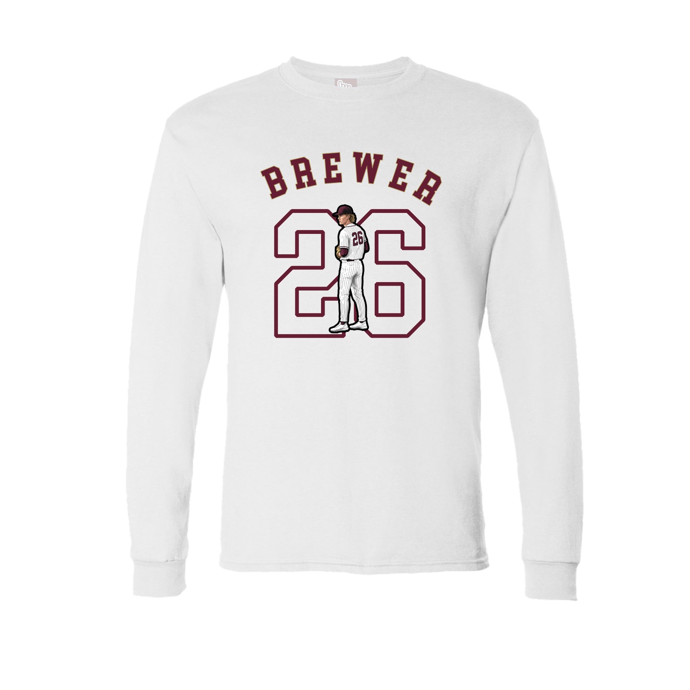 Long Sleeve Tee — Shirsey Arch in White