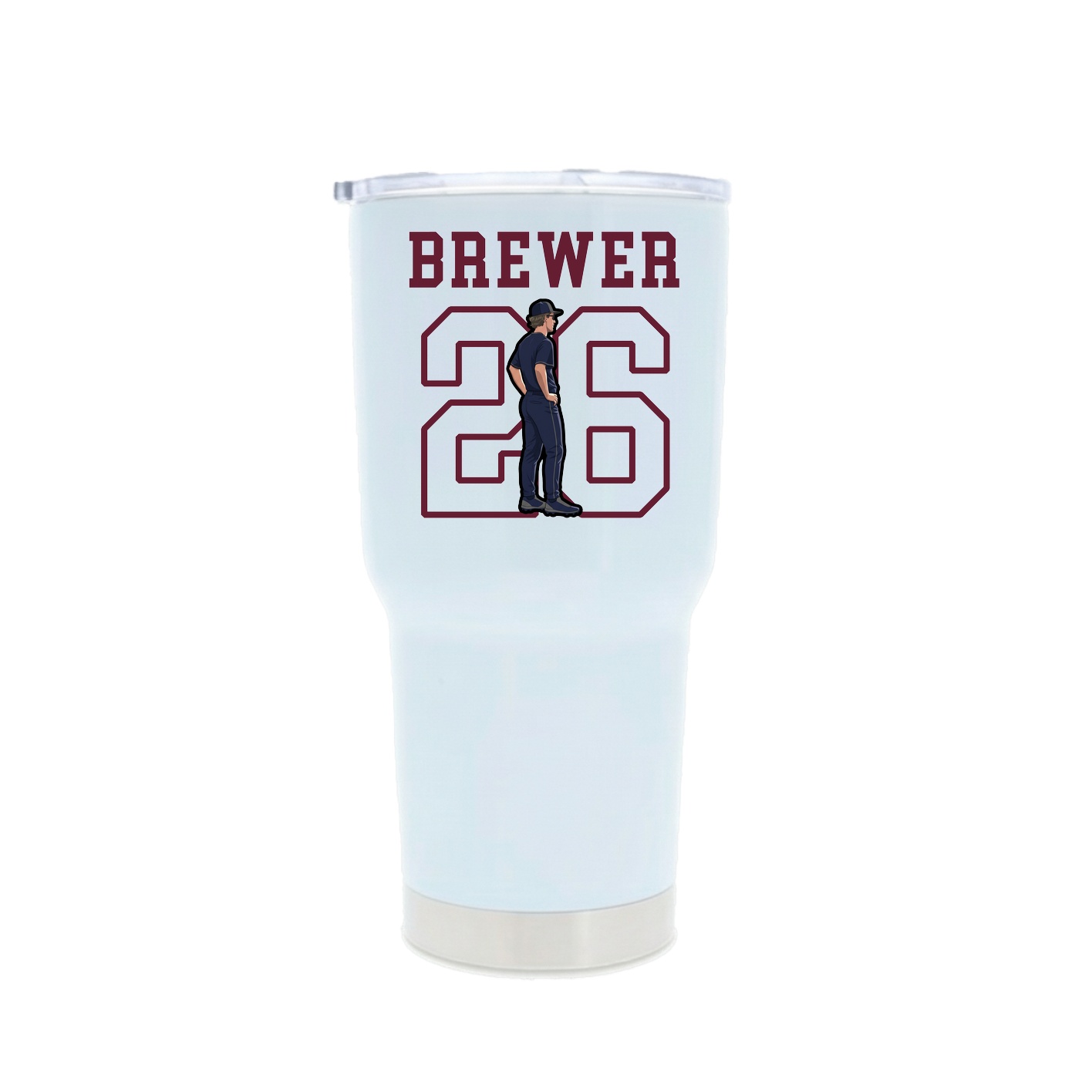 30oz Stainless Steel Tumbler — Shirsey in White