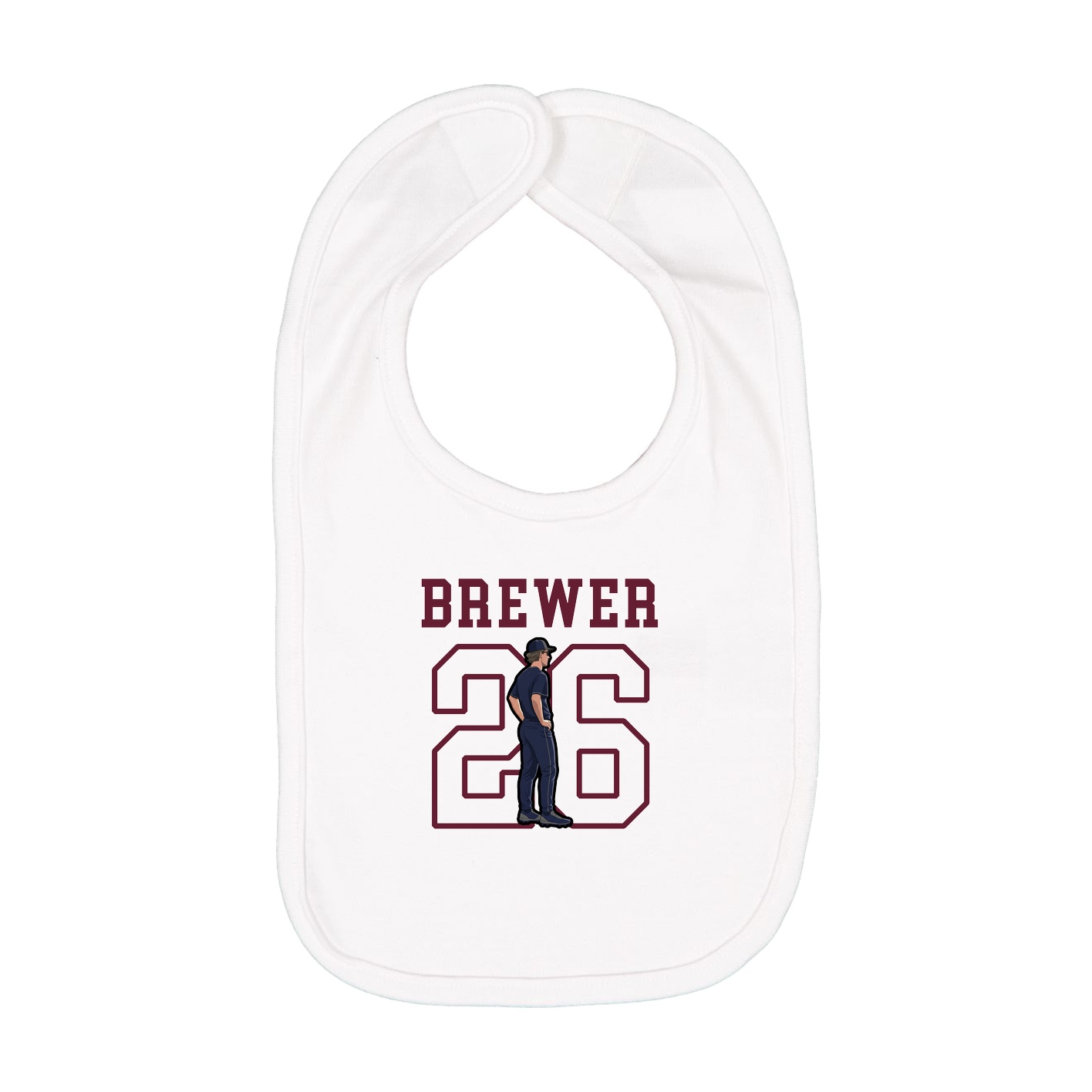 Infant Bib — Shirsey in White