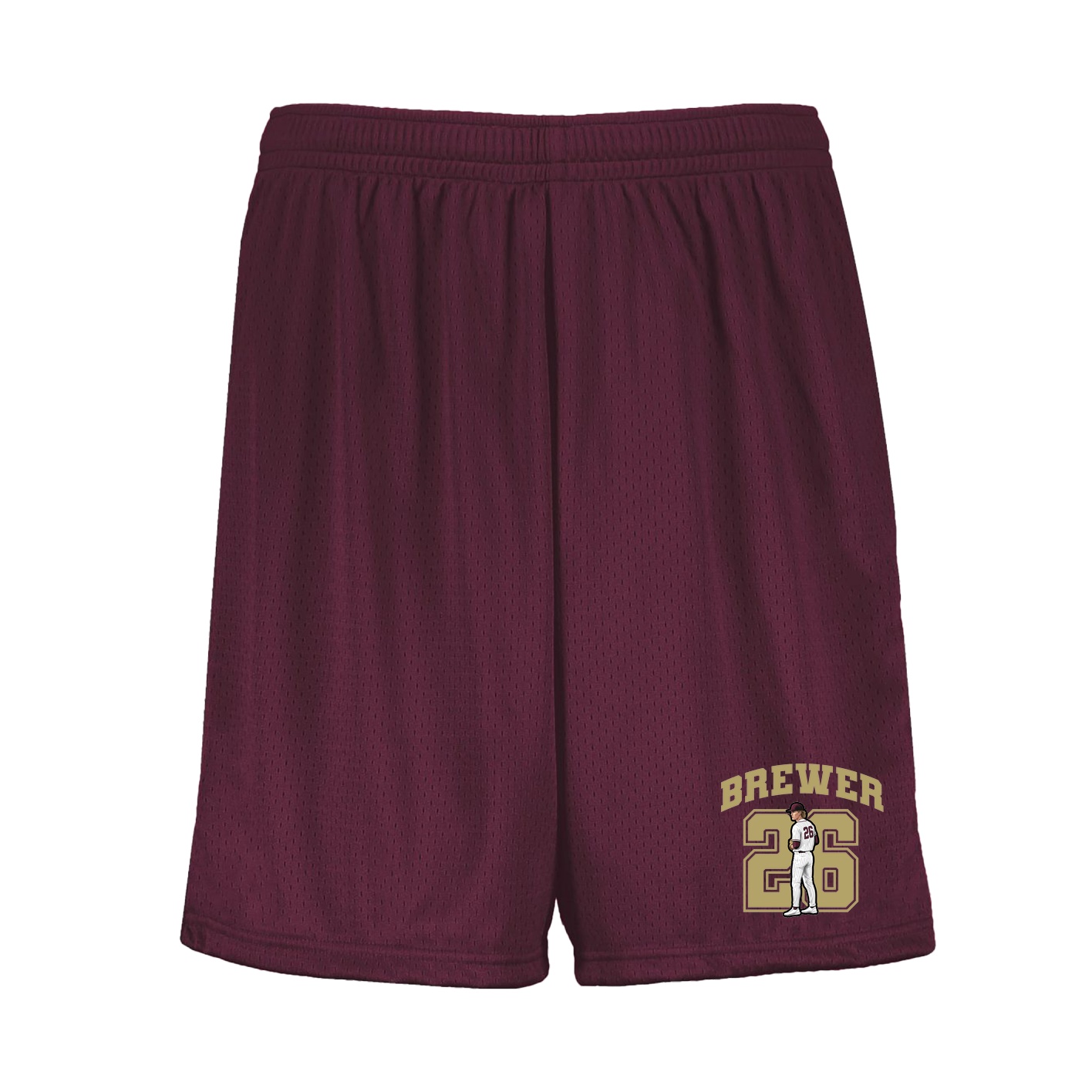 Shorts — Number in Maroon