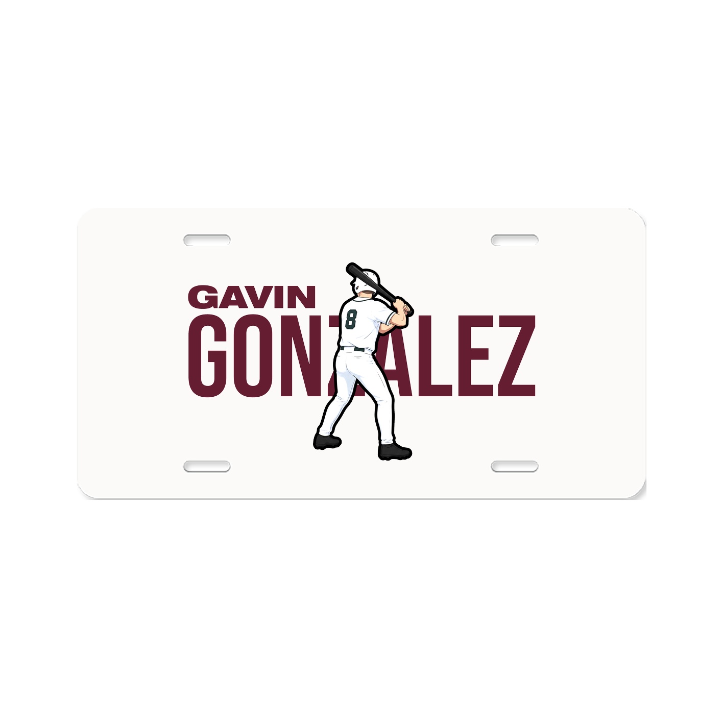 License Plate — Player Name in Classic