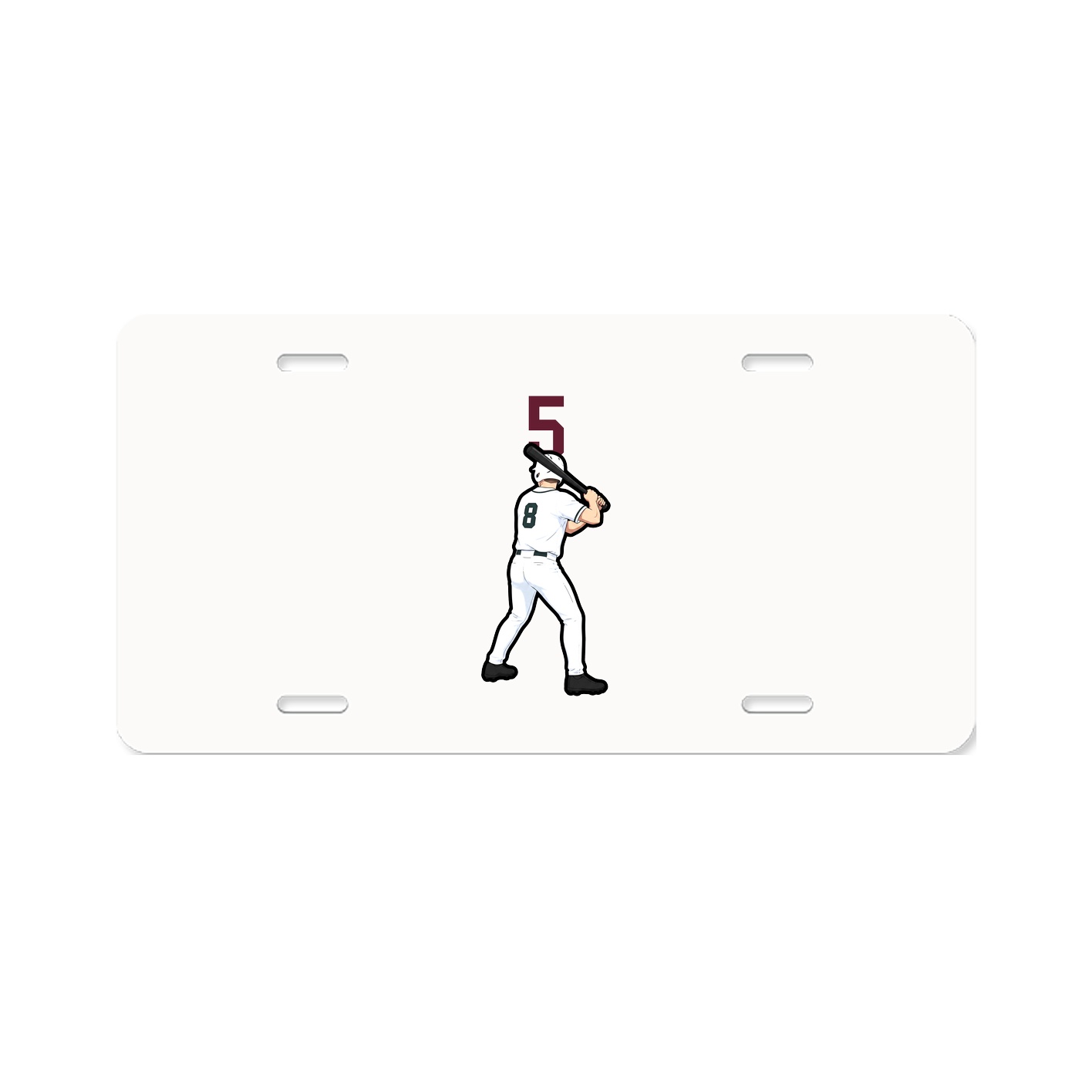 License Plate — Number Top in Classic