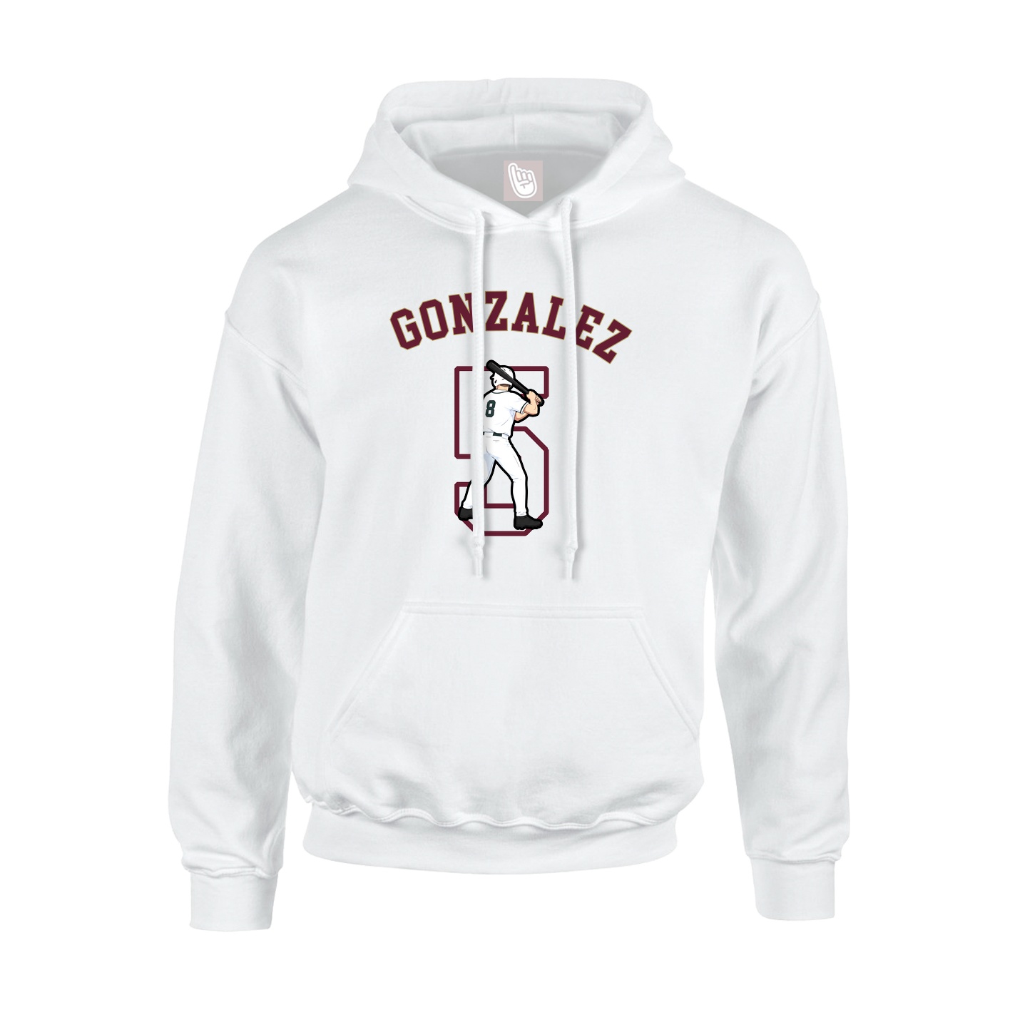 Hoodie — Shirsey Arch in White