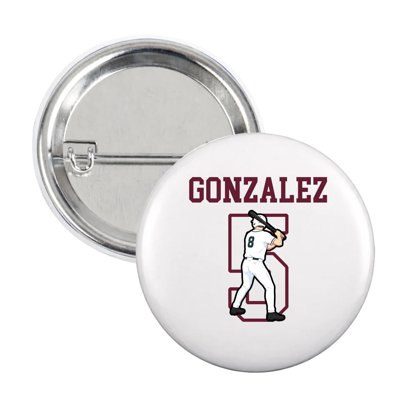 Game Day Button — Shirsey in White