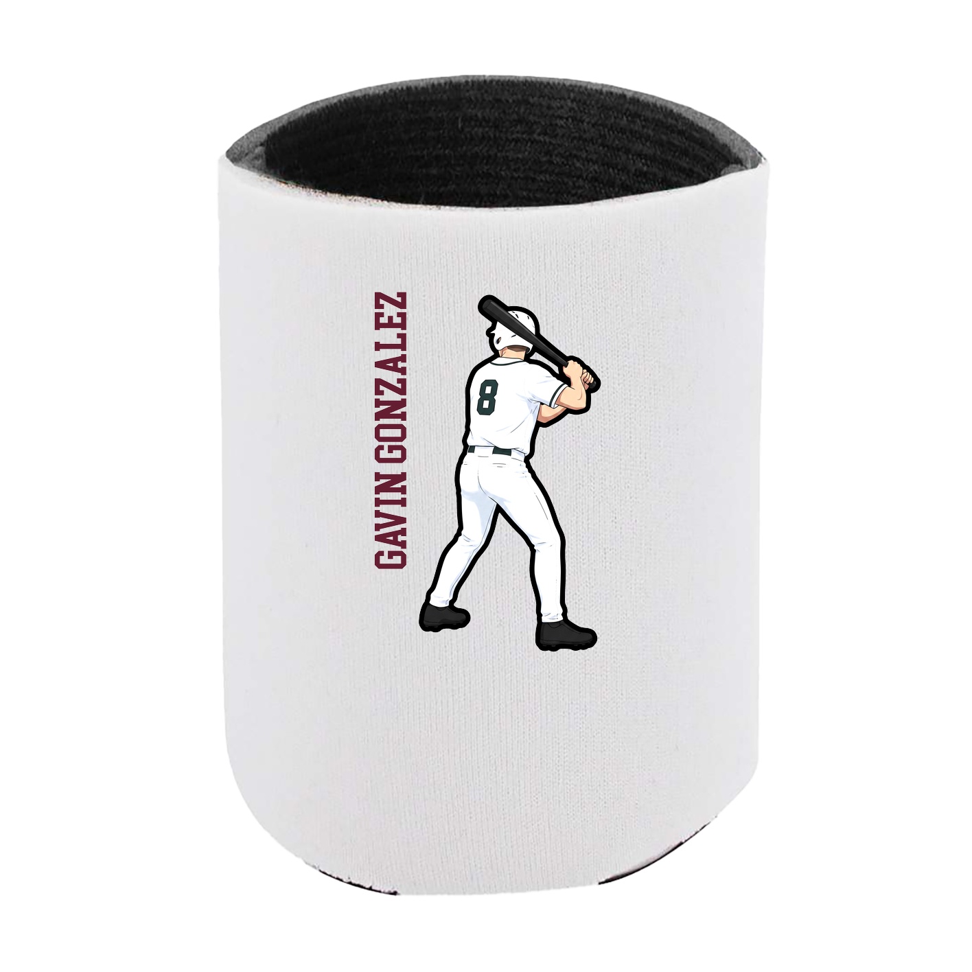 Can Holder — Name Vertical in White