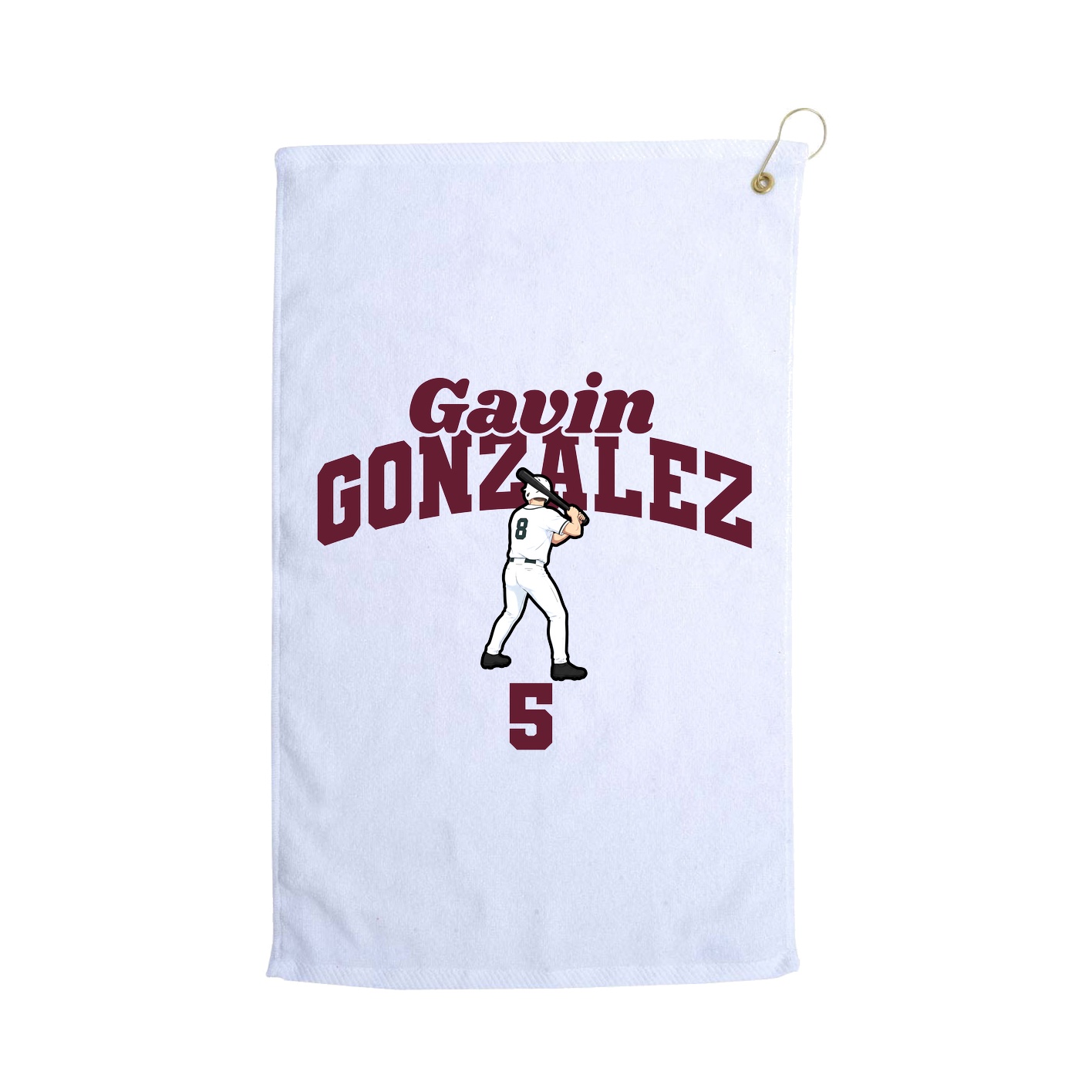 Golf Towel — Signature Arch in White