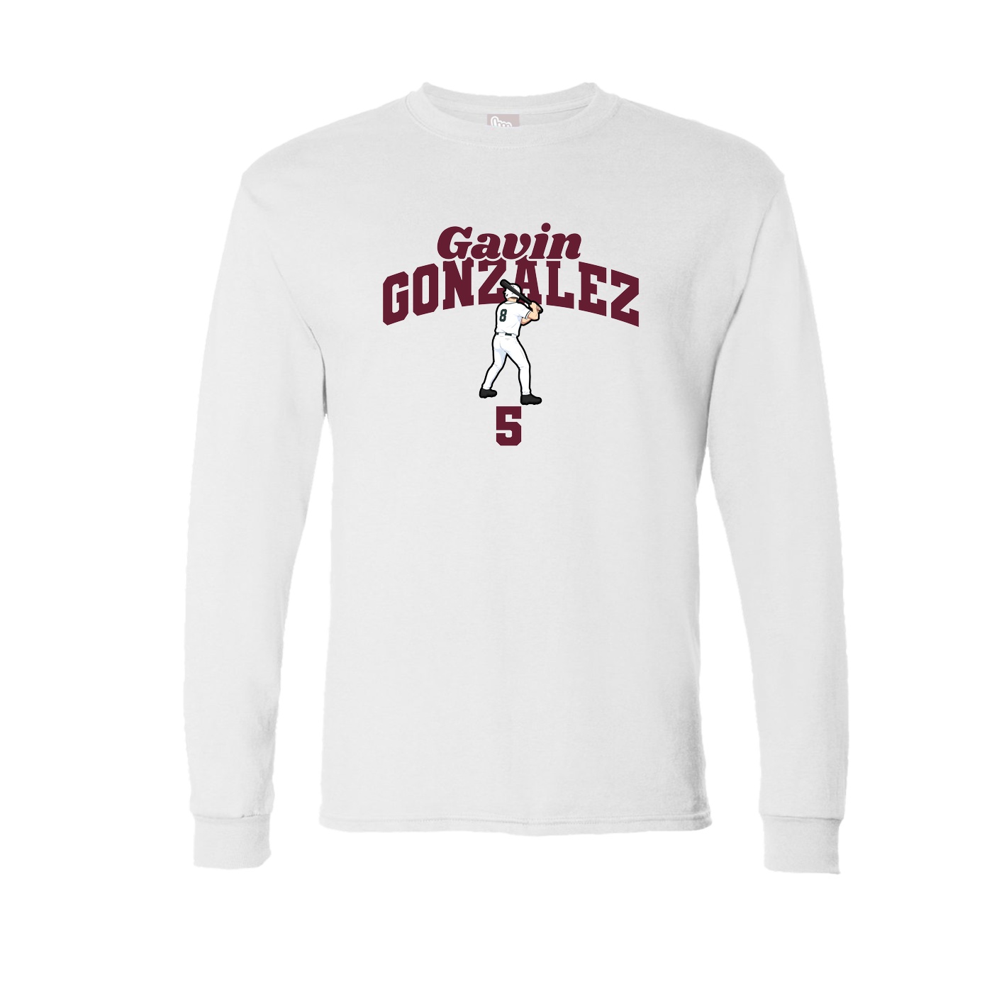 Long Sleeve Tee — Signature Arch in White