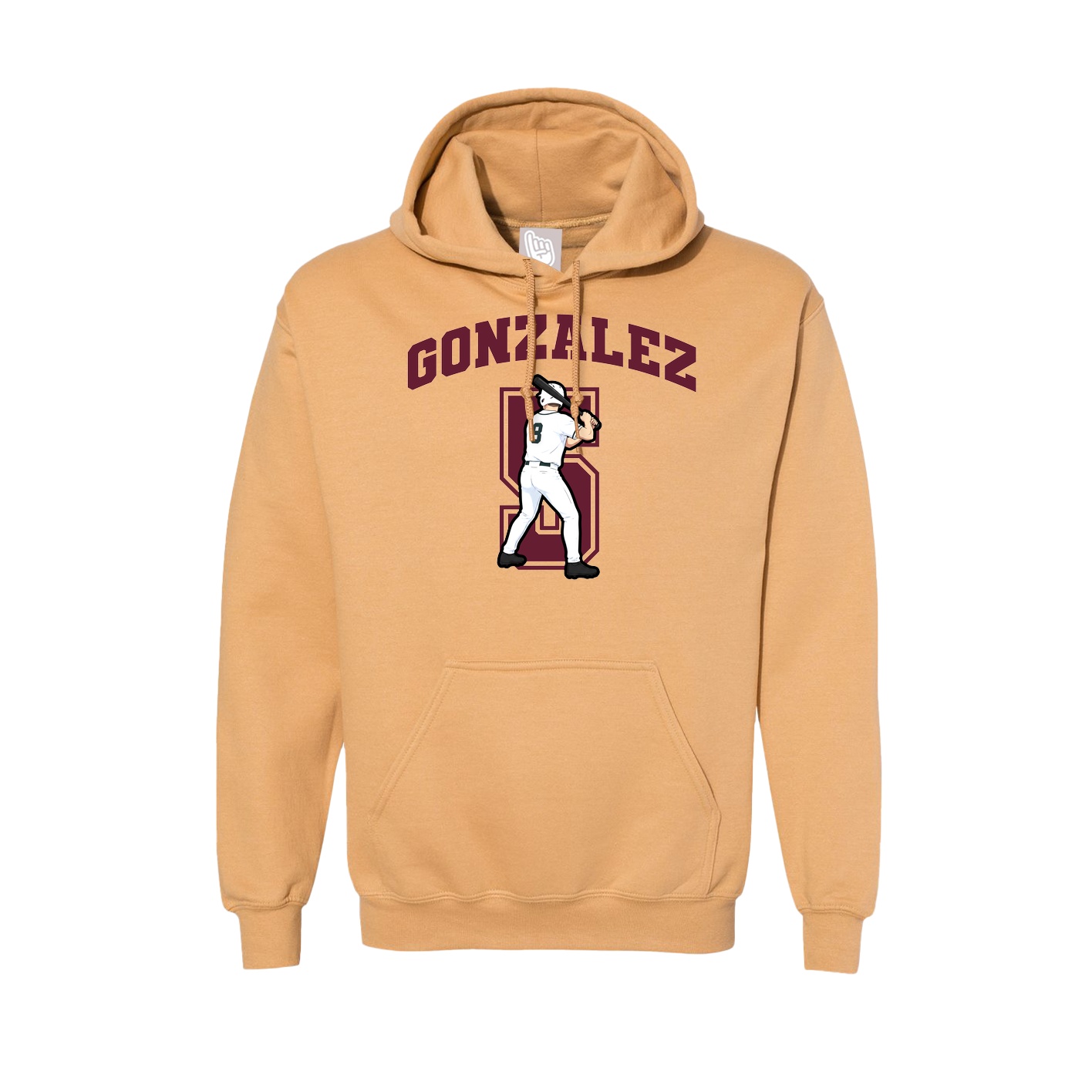 Hoodie — Number in Vegas Gold