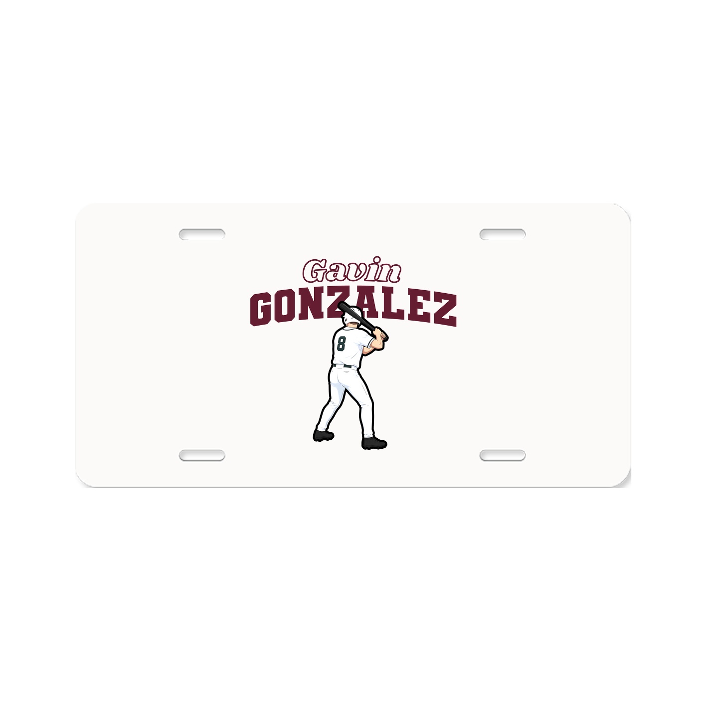 License Plate — Name Arch in Classic