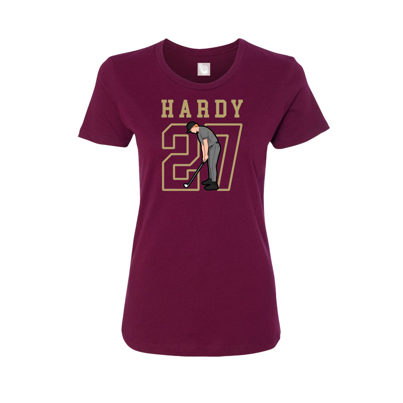 Fitted Women's Tee — Shirsey in Maroon