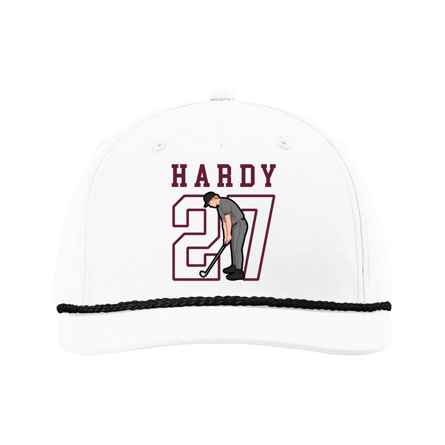 Five-Panel Classic Rope Cap — Shirsey in White
