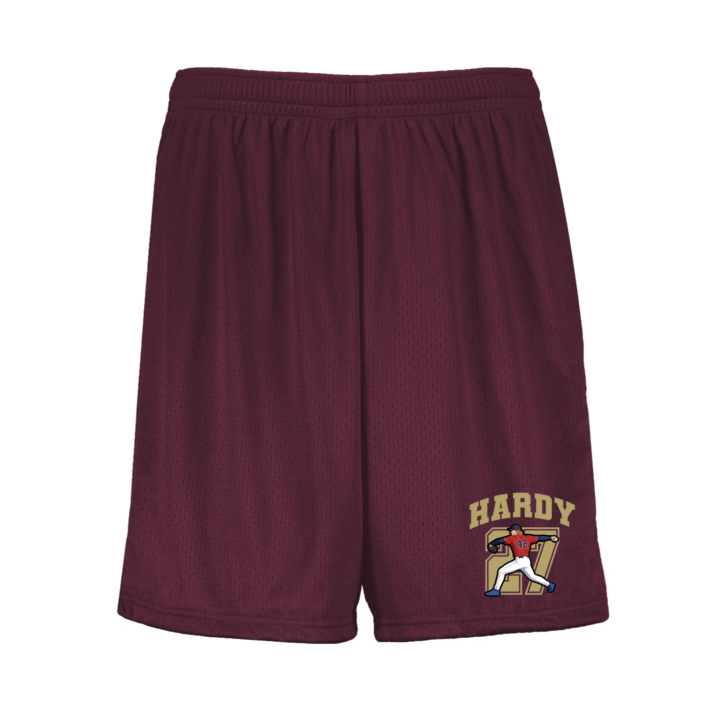 Shorts — Number in Maroon