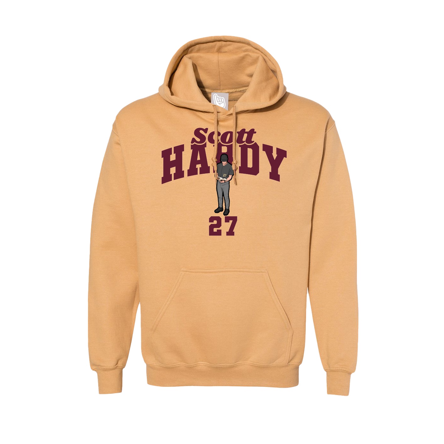 Hoodie — Signature Arch in Vegas Gold