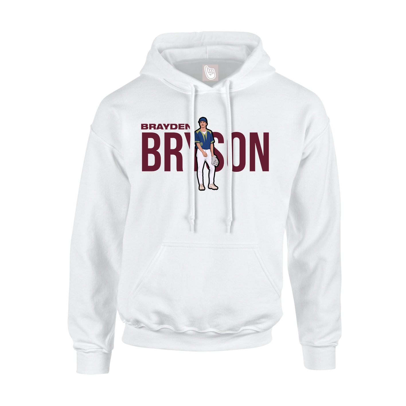 Hoodie — Player Name in White