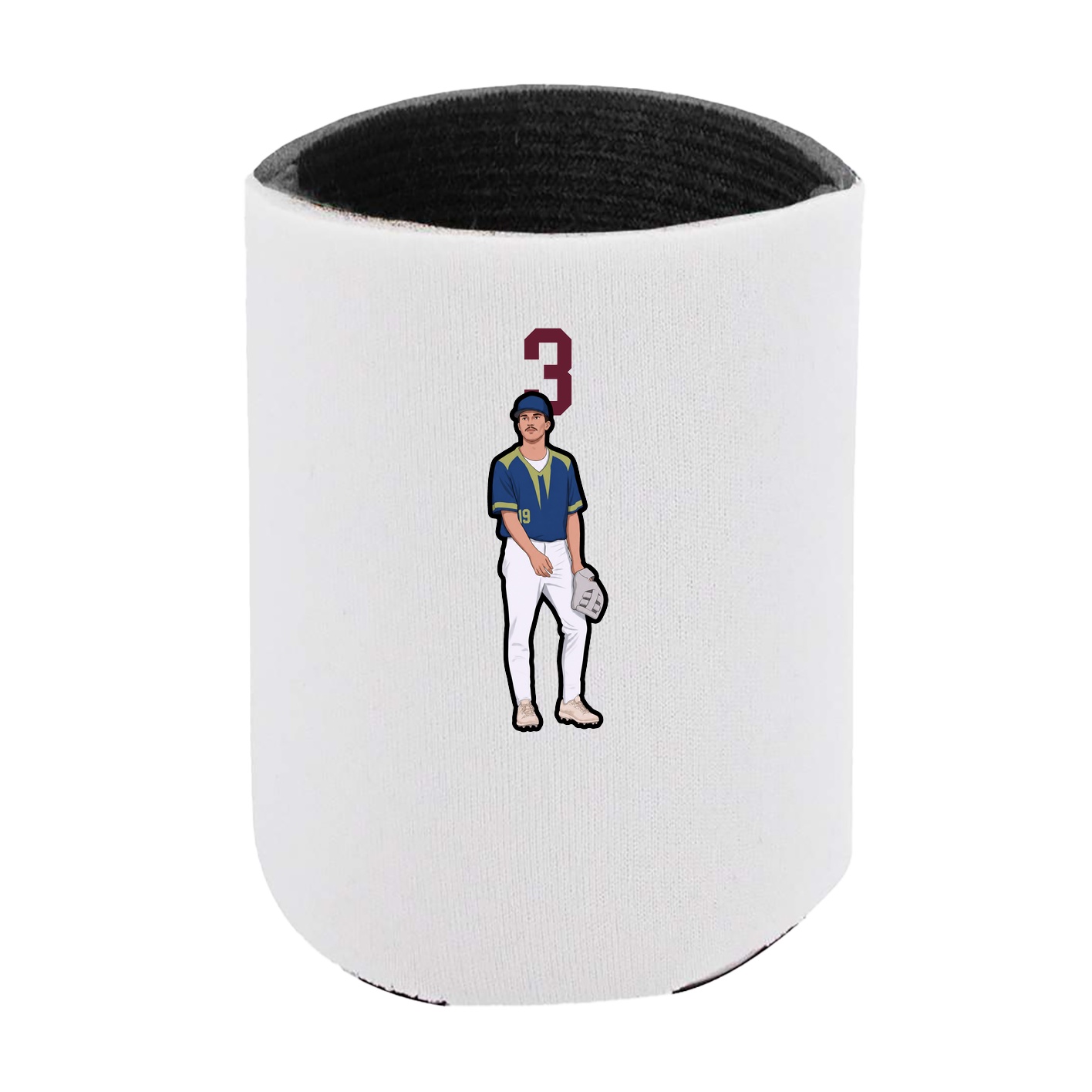 Can Holder — Number Top in White